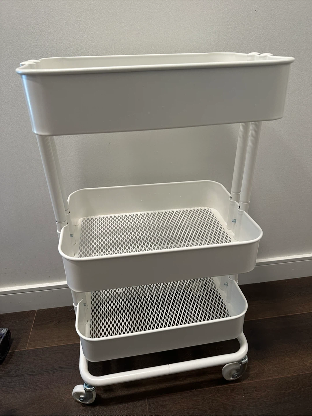 IKEA RÅSKOG utility cart white