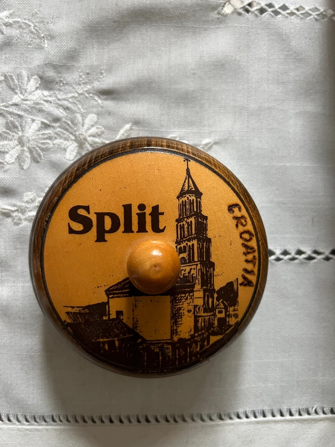 Small wooden souvenir box from Split Croatia