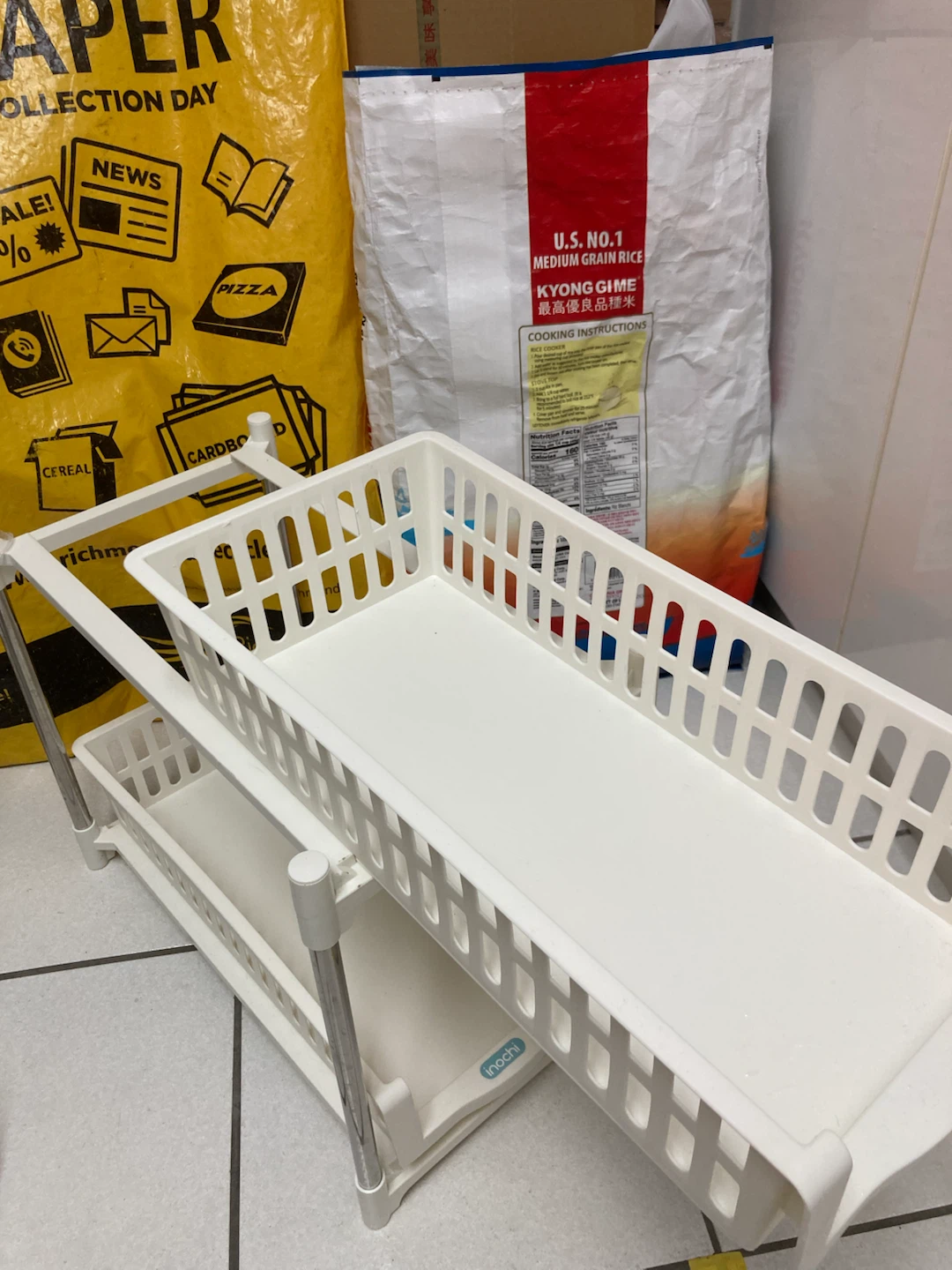 White 2-Tier Dish Rack - photo 2