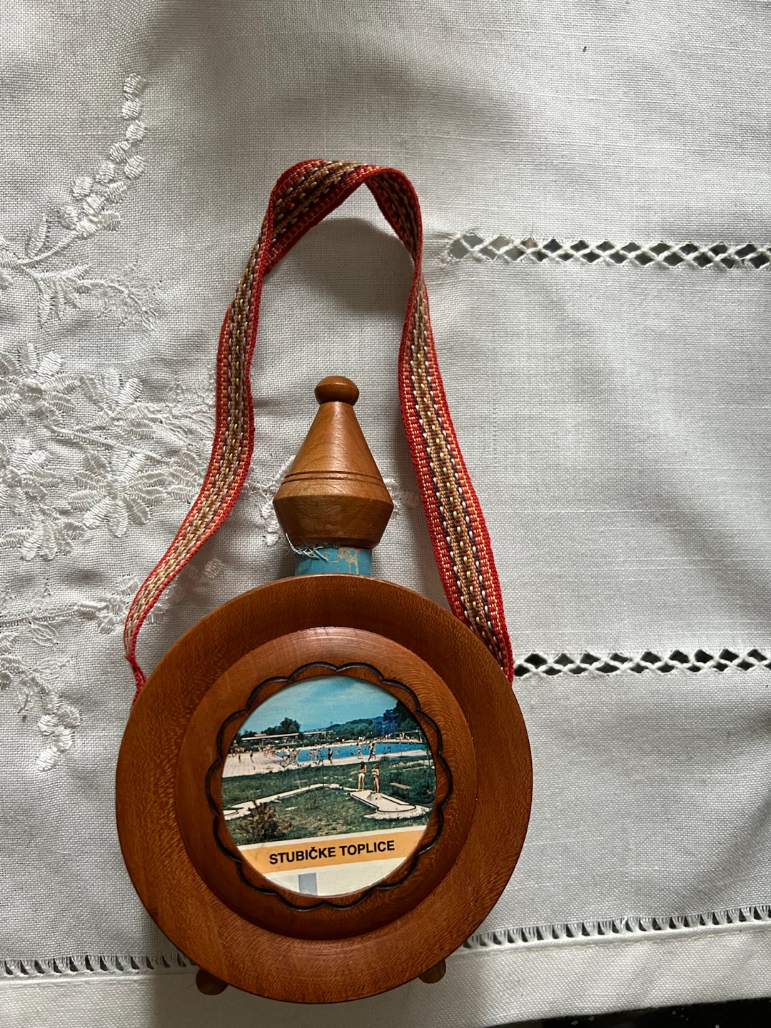 Stubičke Toplice souvenir wooden flask
