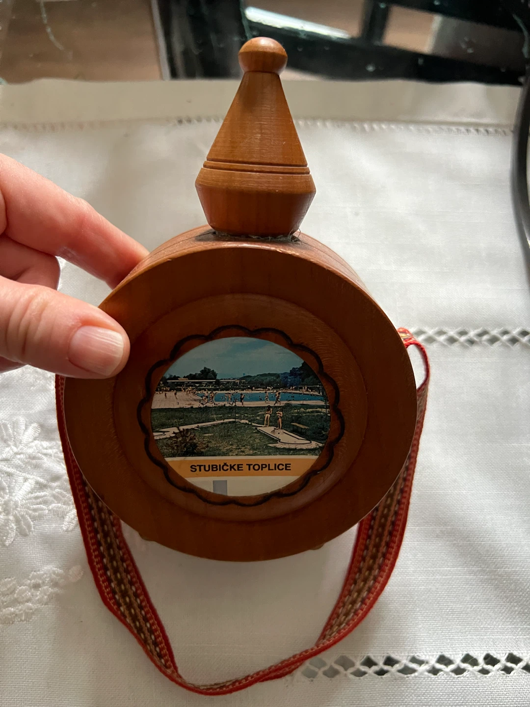 Stubičke Toplice souvenir wooden flask - photo 3