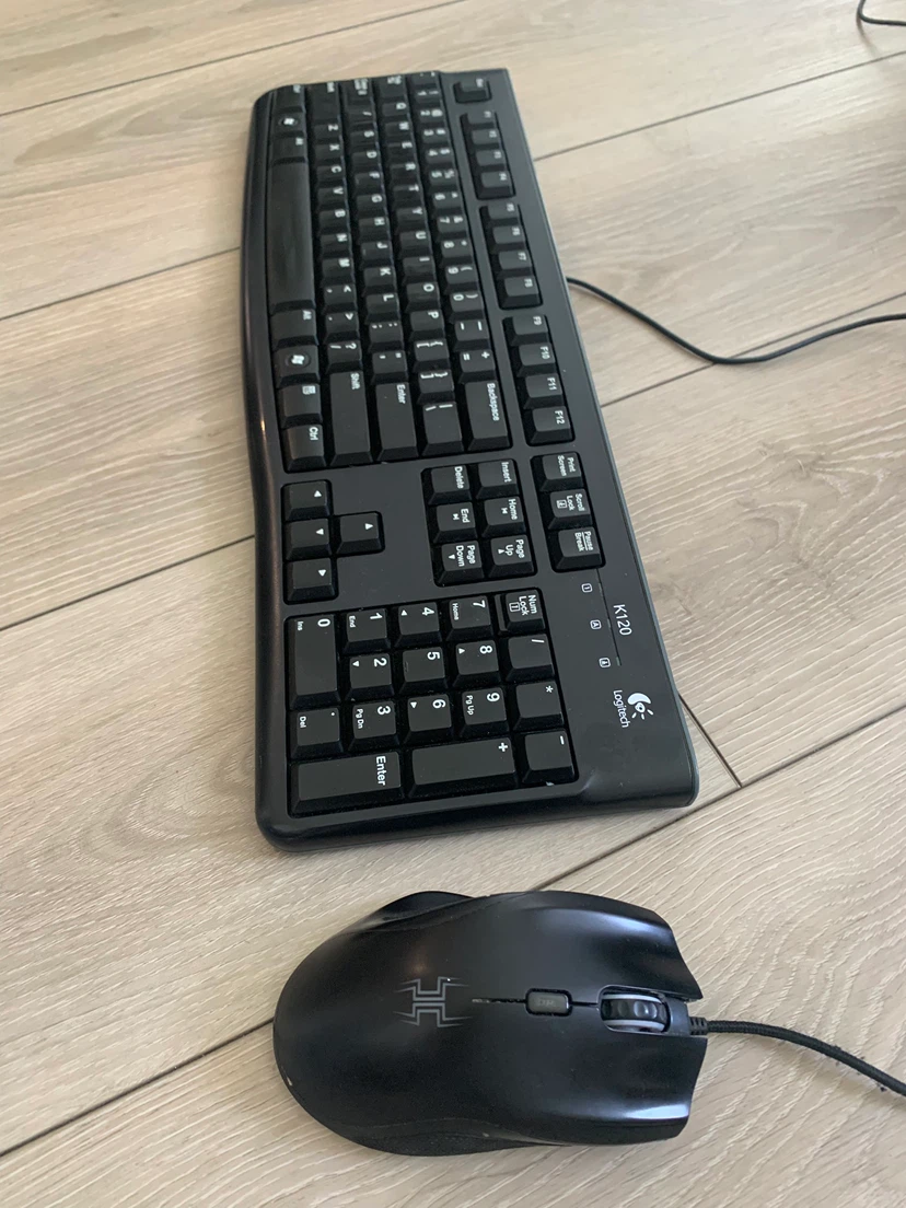 Logitech K120 Keyboard and Gaming Mouse Set