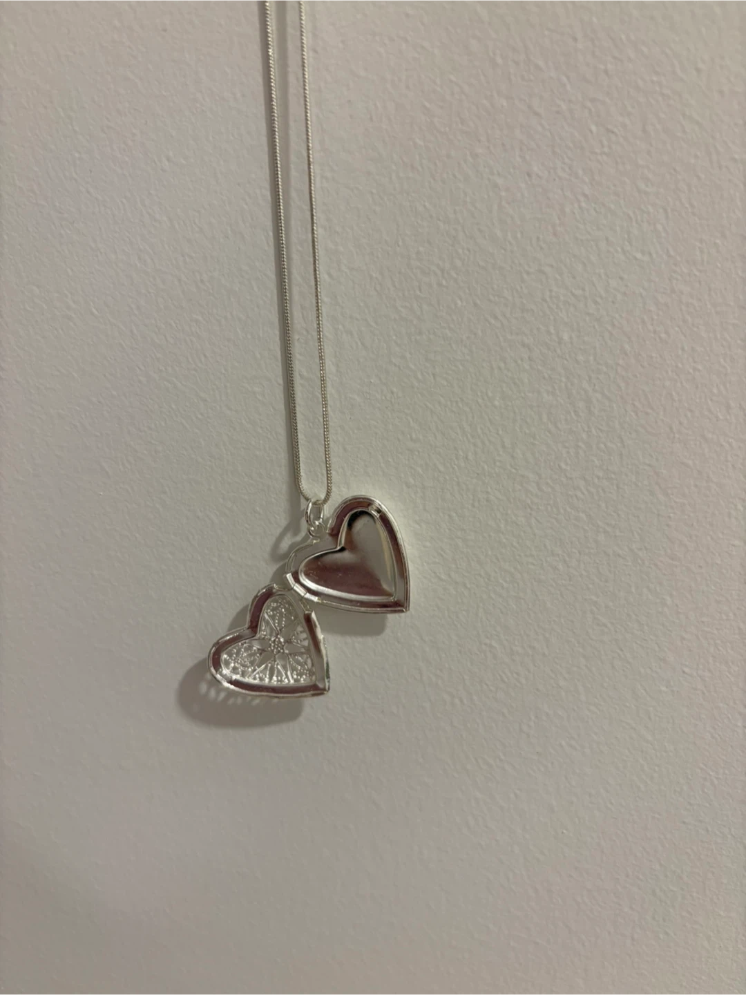 Silver Heart Locket Necklace - photo 3