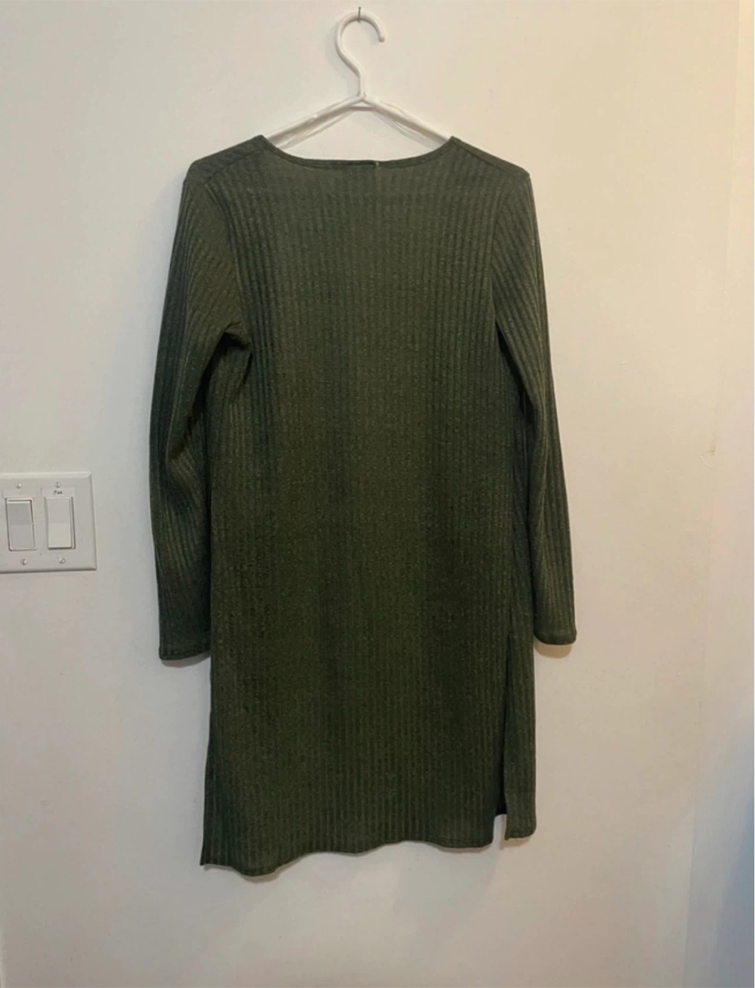 Olivia Rae green ribbed open cardigan - Small - photo 5