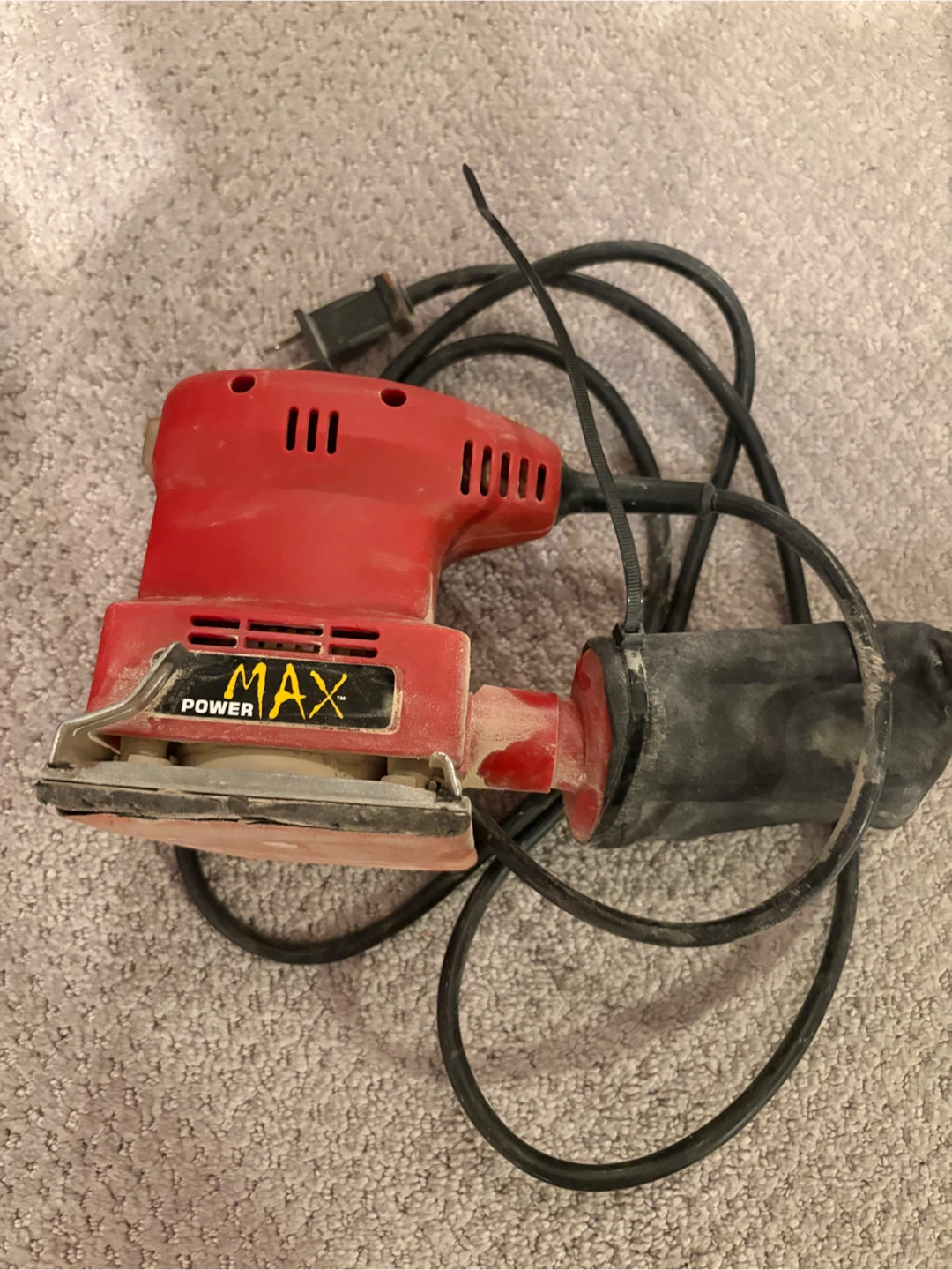 Power Max Palm Sander with Dust Bag