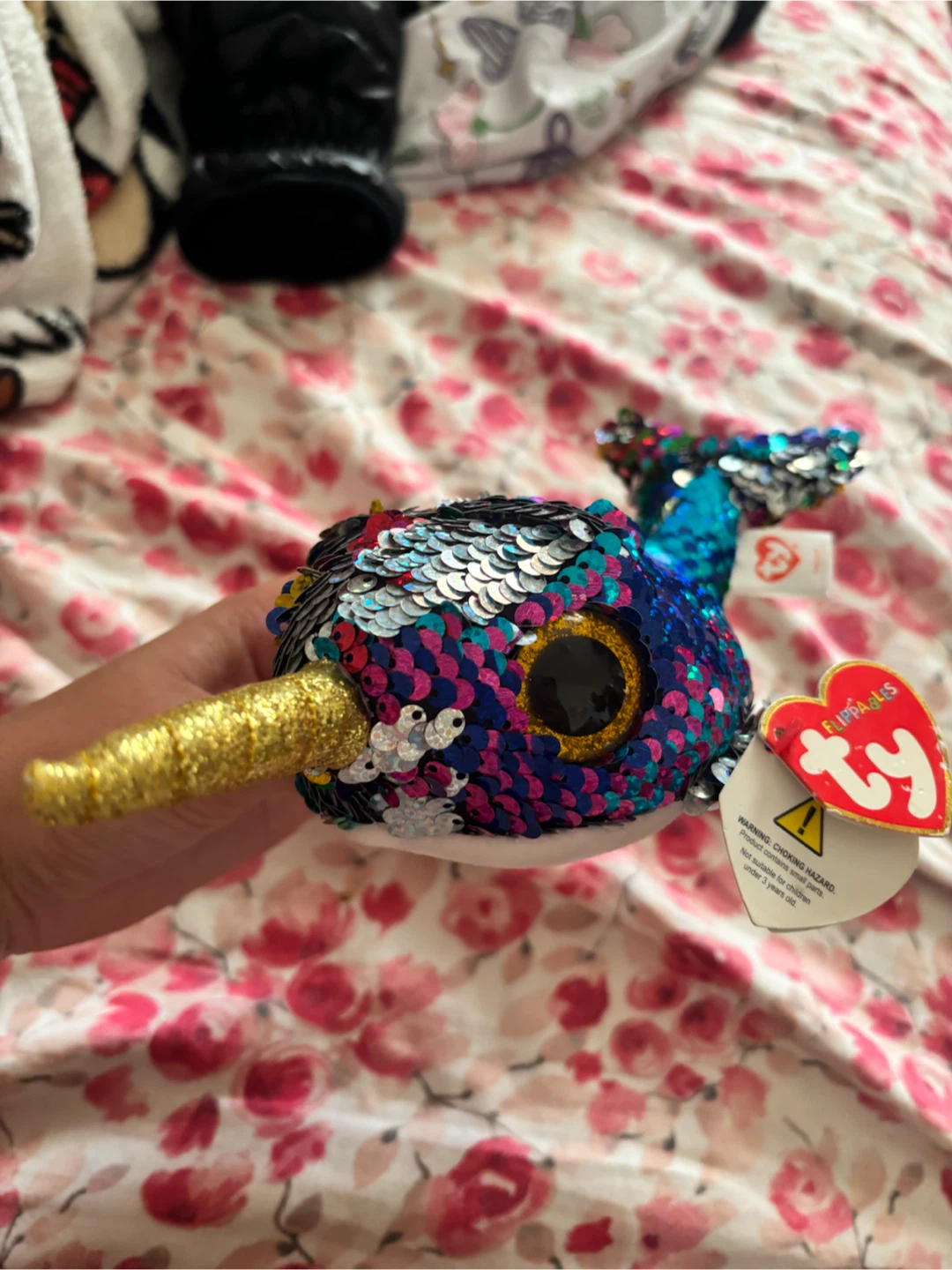 Ty Beanie Boo Narwhal and Panda Plush Toys - photo 5
