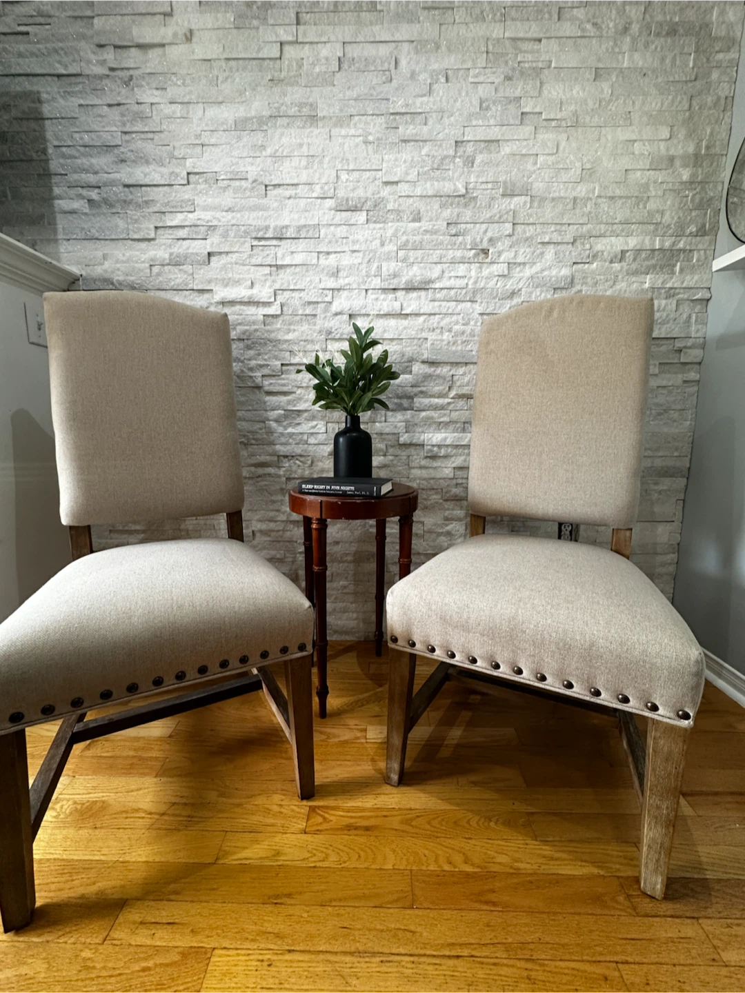 Set of 2 Upholstered Dining Chairs