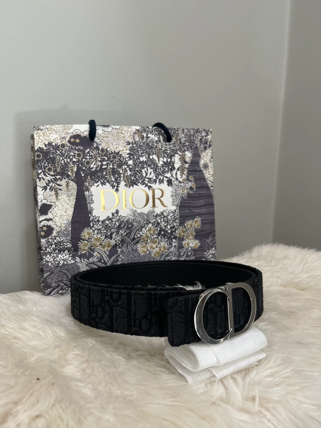 Dior Black Monogram Belt - photo 2