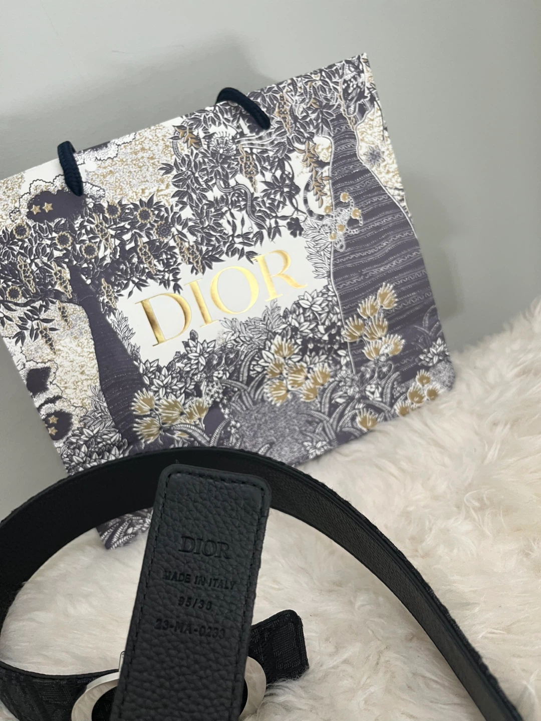 Dior Black Monogram Belt - photo 3