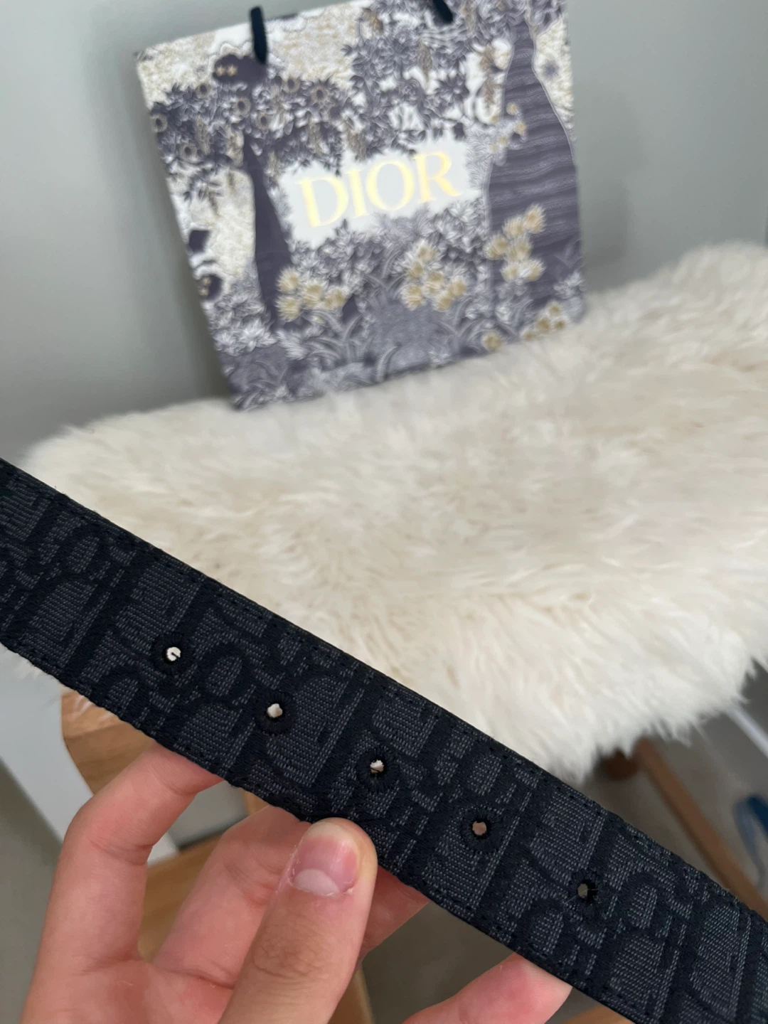 Dior Black Monogram Belt - photo 4