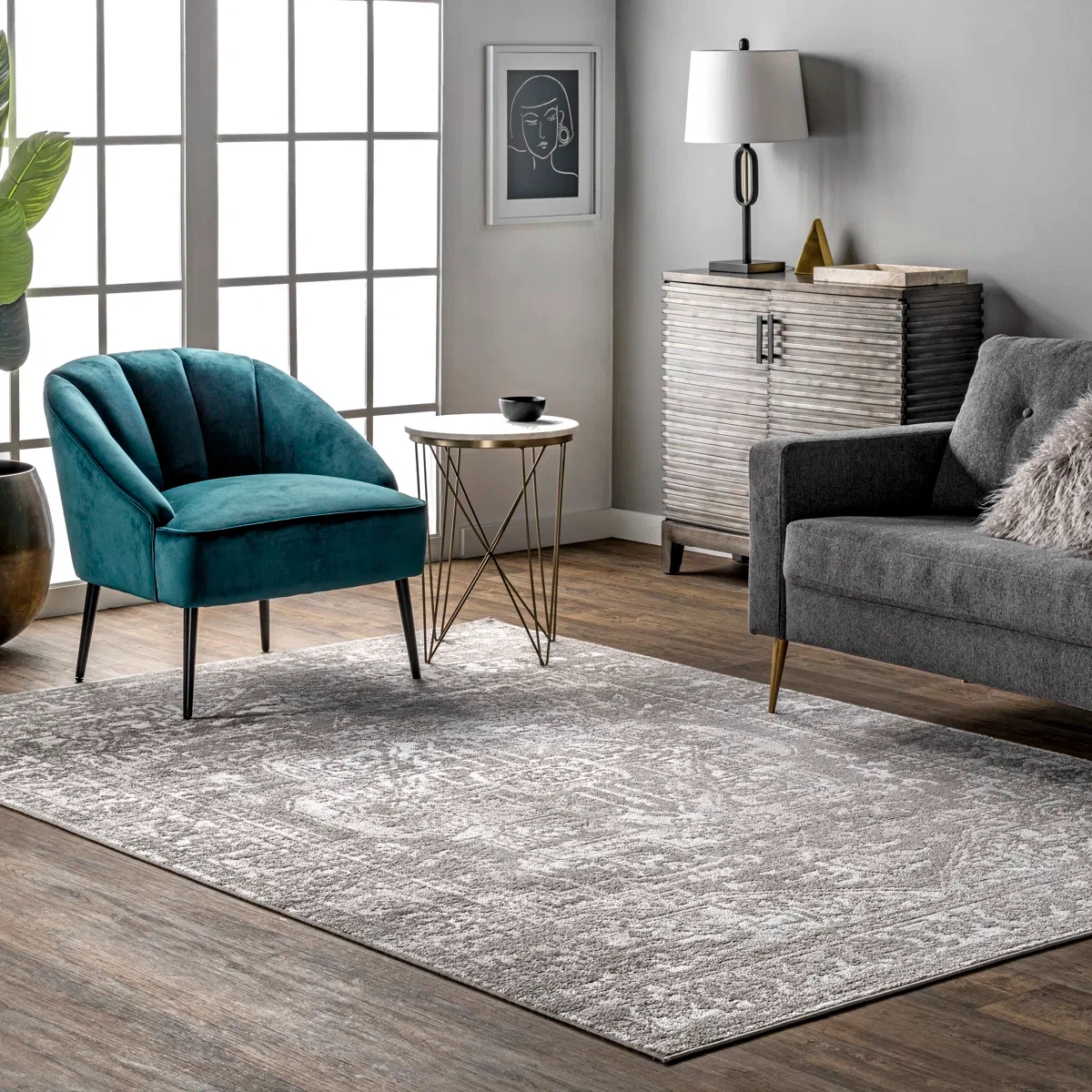 Light Grey Area Rug