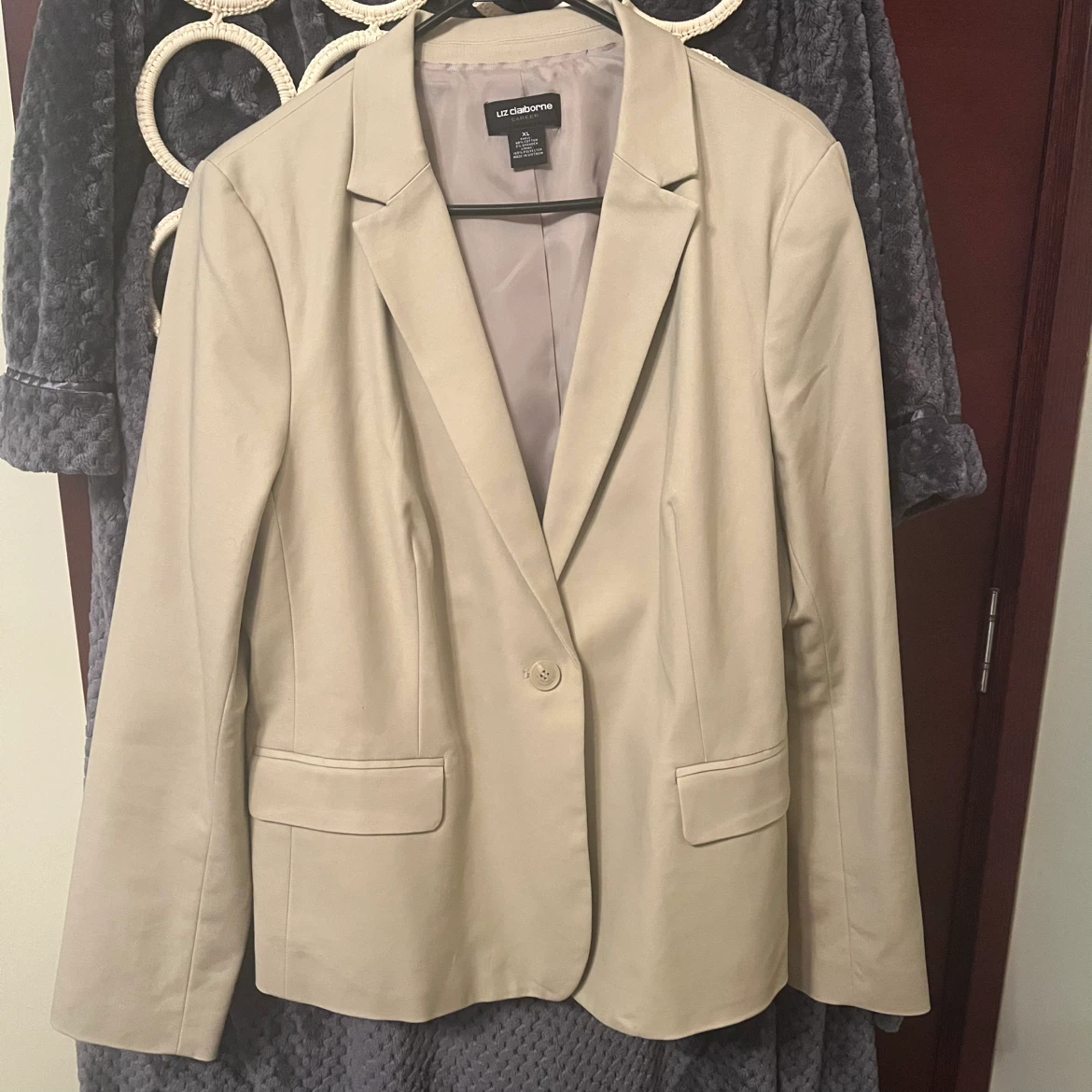 Liz Claiborne Career Blazer XL Beige