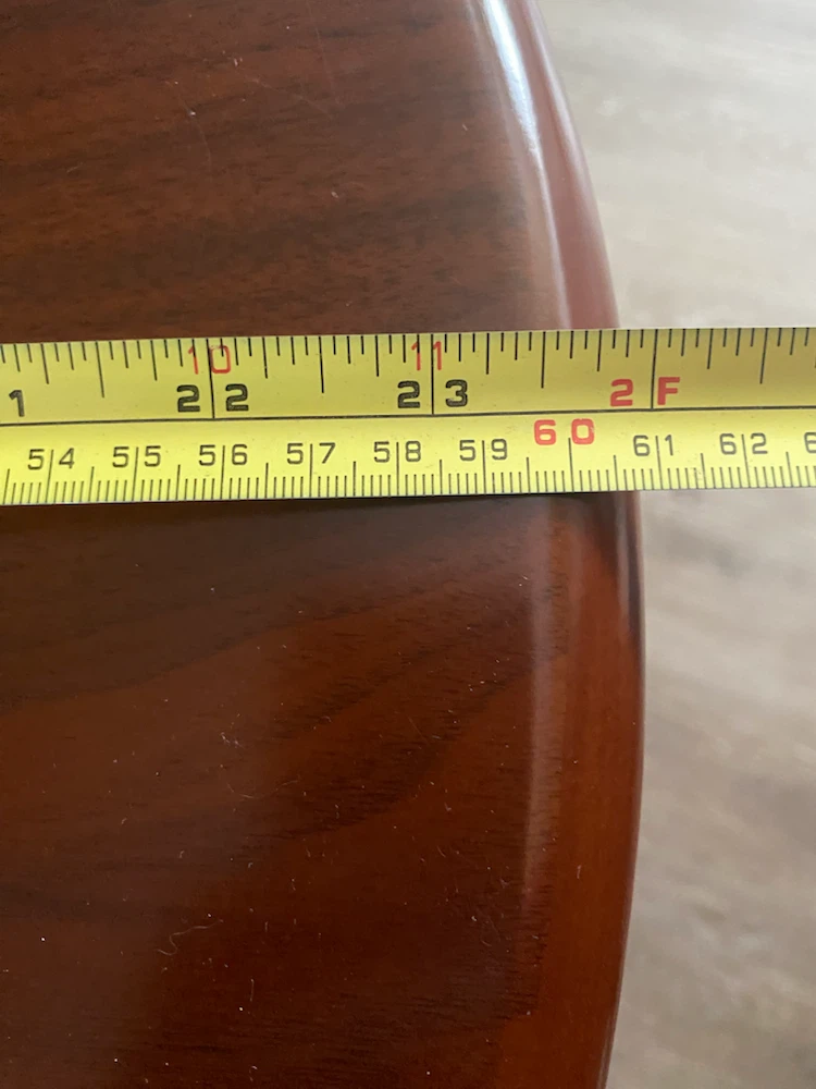 MINT SOLID OAK RED STAIN END TABLE - photo 3