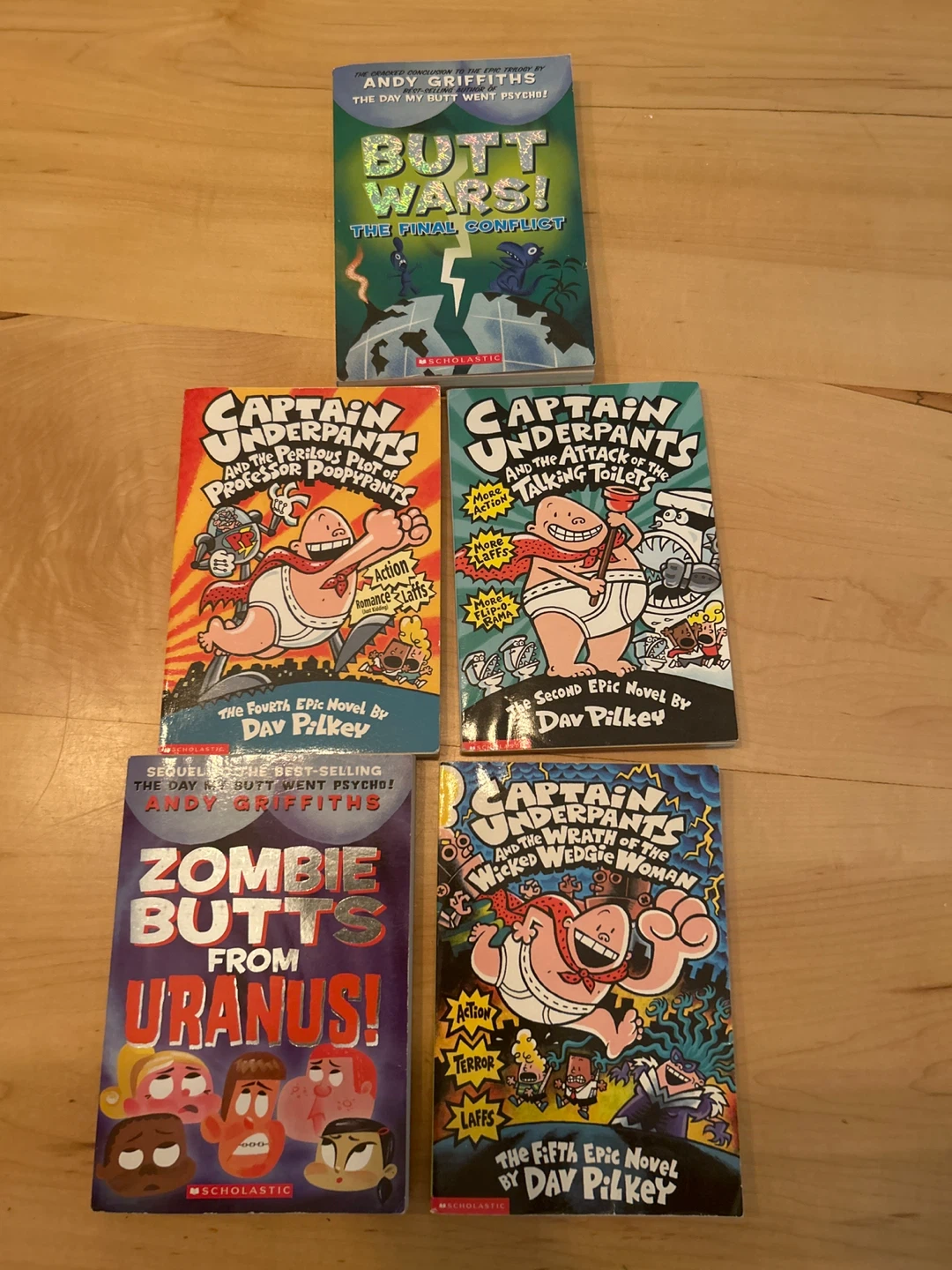 Captain Underpants and Butt Wars! Book Bundle