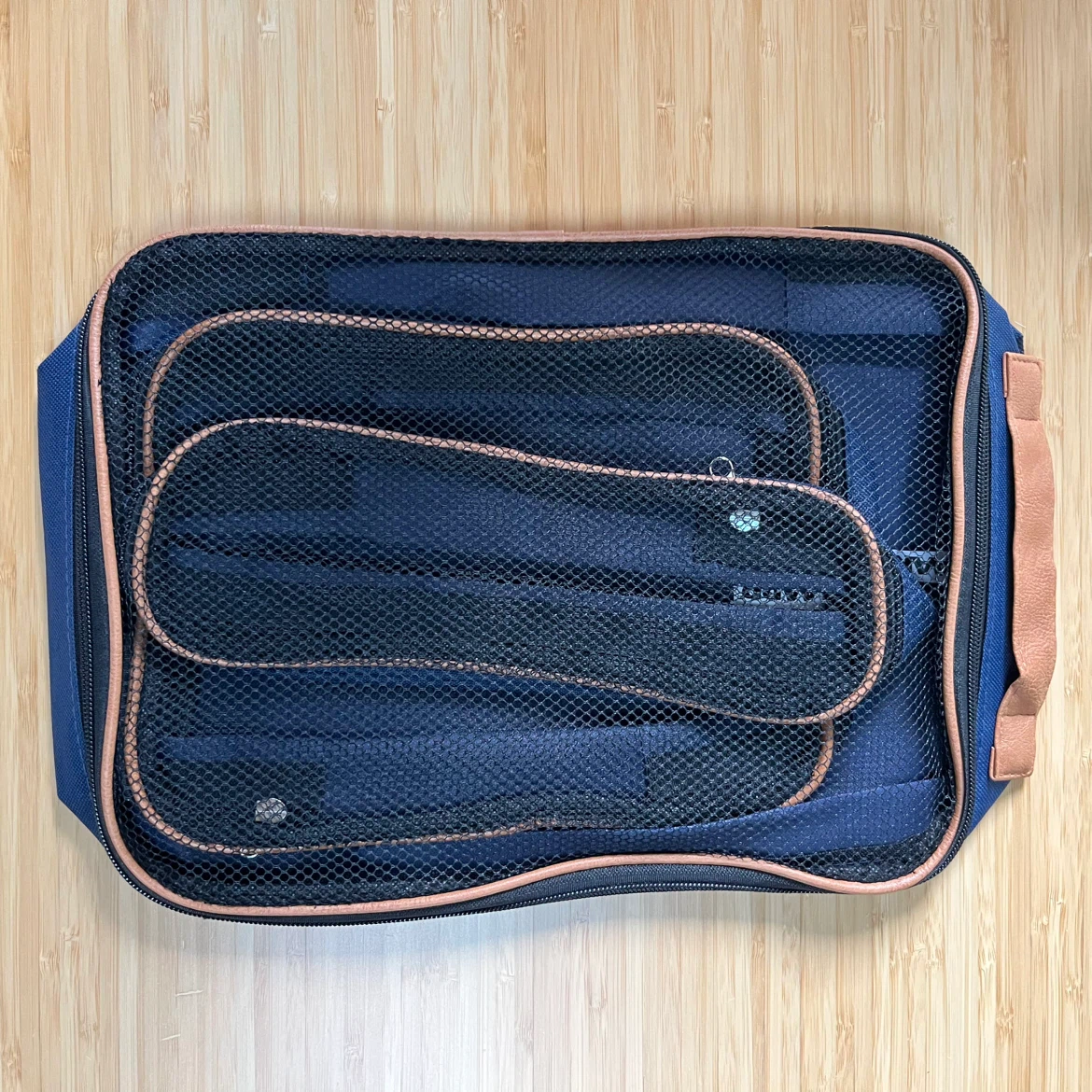 3-Piece Travel Luggage Organizer Set Mesh Top Zip Closure - photo 3
