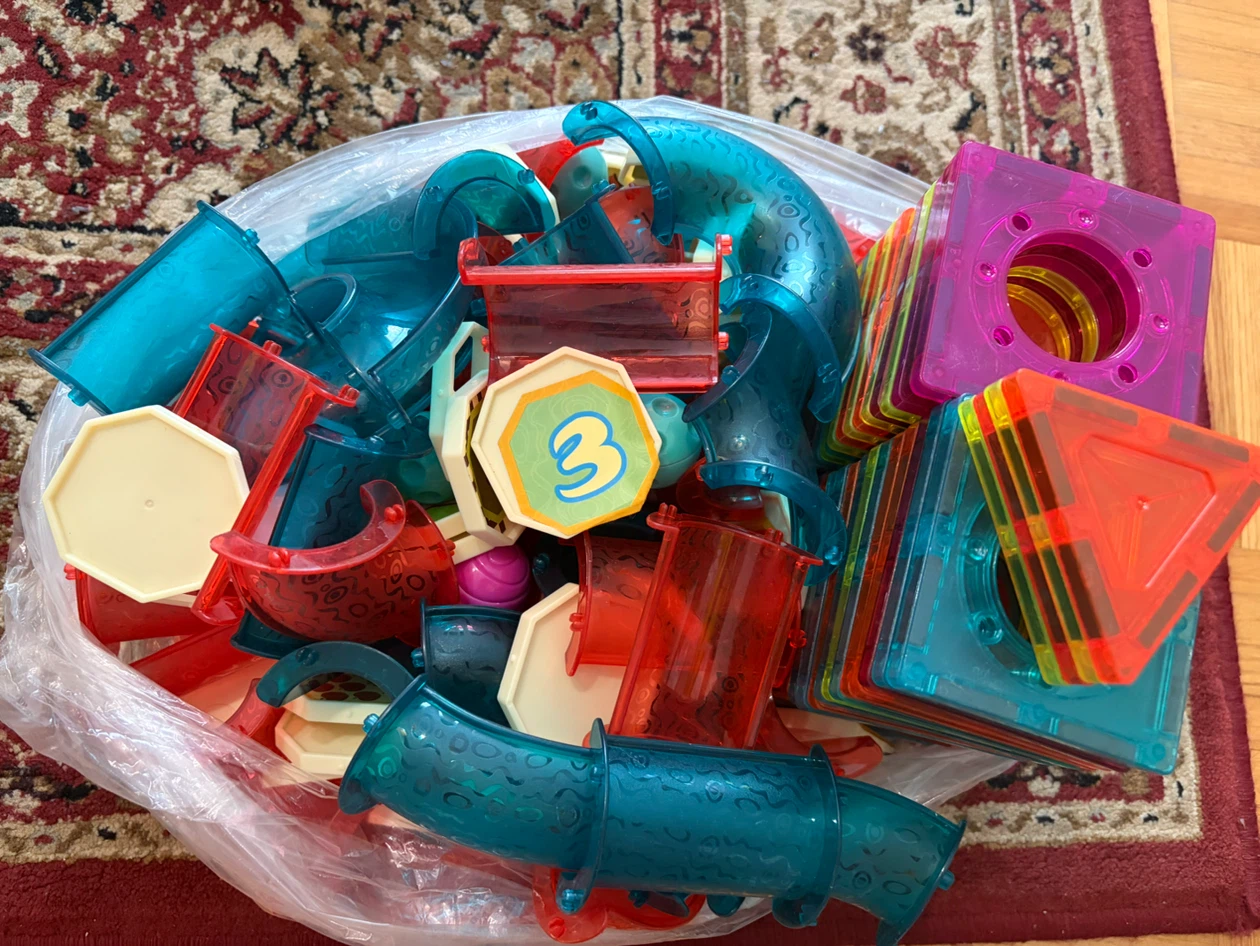 Magnetic Tiles and Marble Run Set