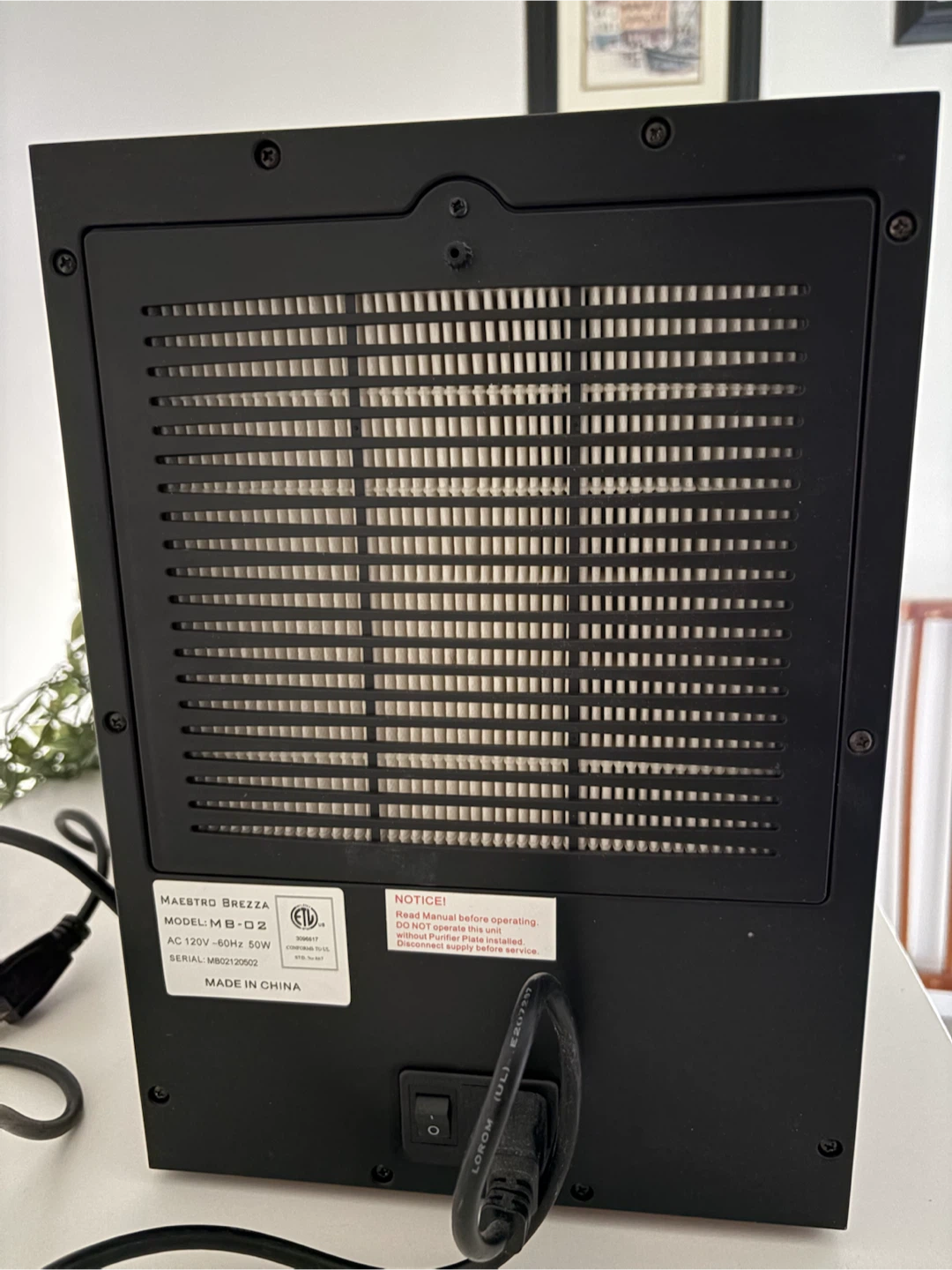 Maestro Brezza MB-02 Air Purifier with Remote - photo 3