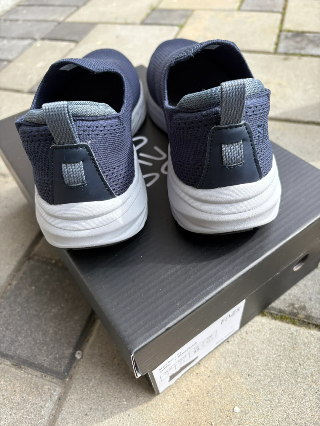 FAYZZ Navy Blue Slip-On Sneakers - photo 3