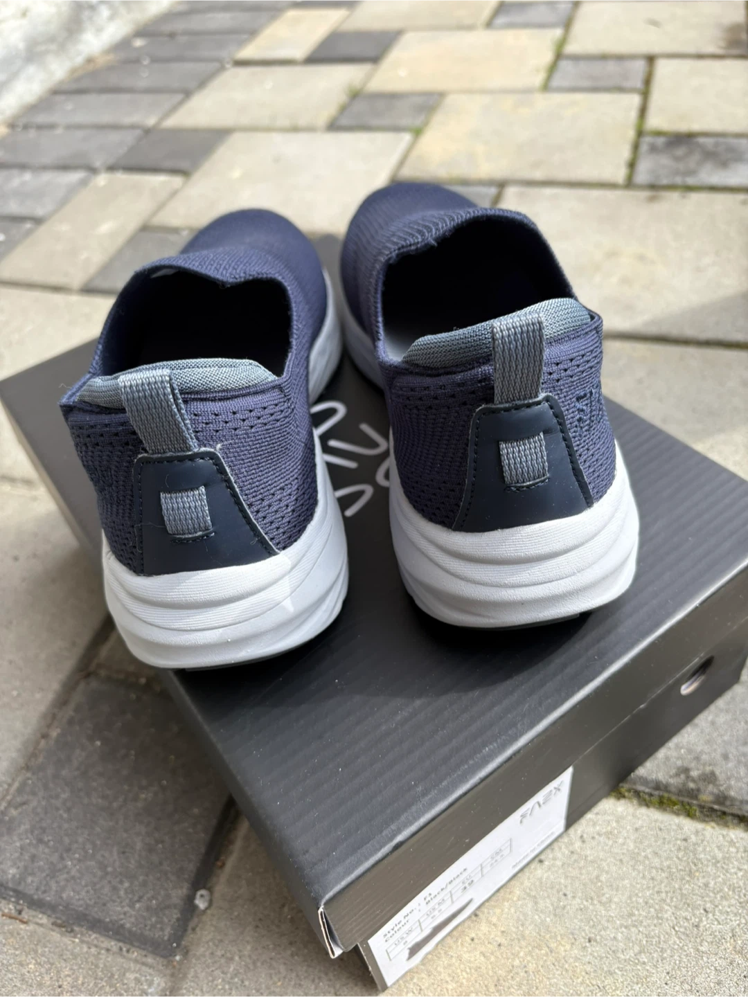 FAYZZ Navy Blue Slip-On Sneakers - photo 4