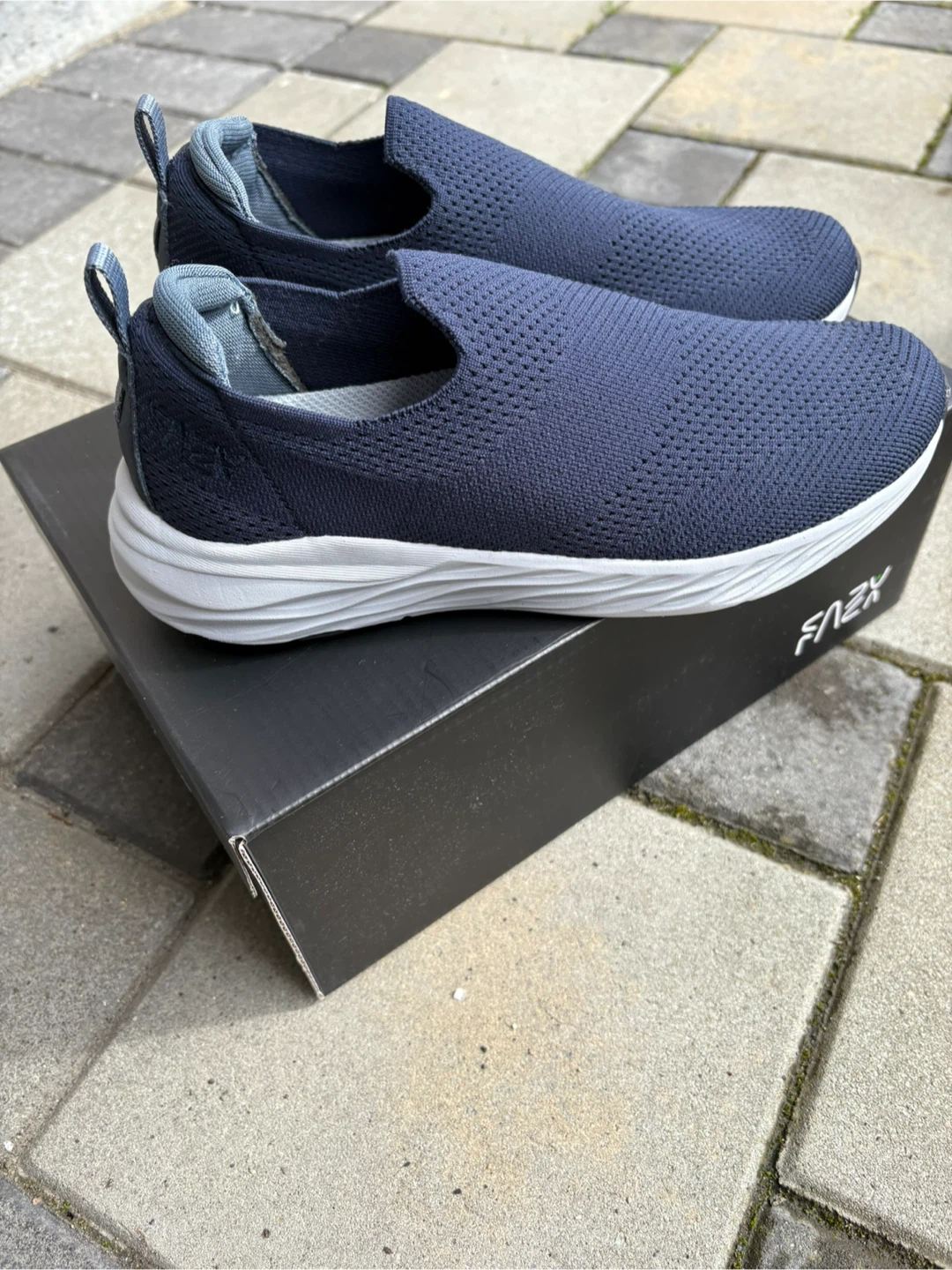FAYZZ Navy Blue Slip-On Sneakers - photo 5