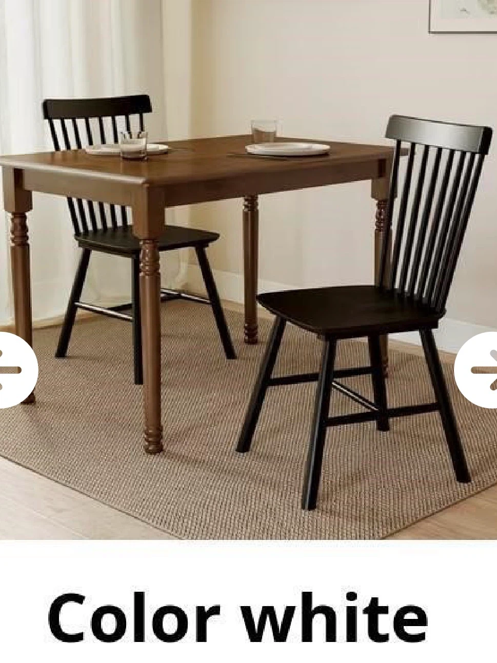 DAYALANE Wooden Dining Chairs (Set of 2)