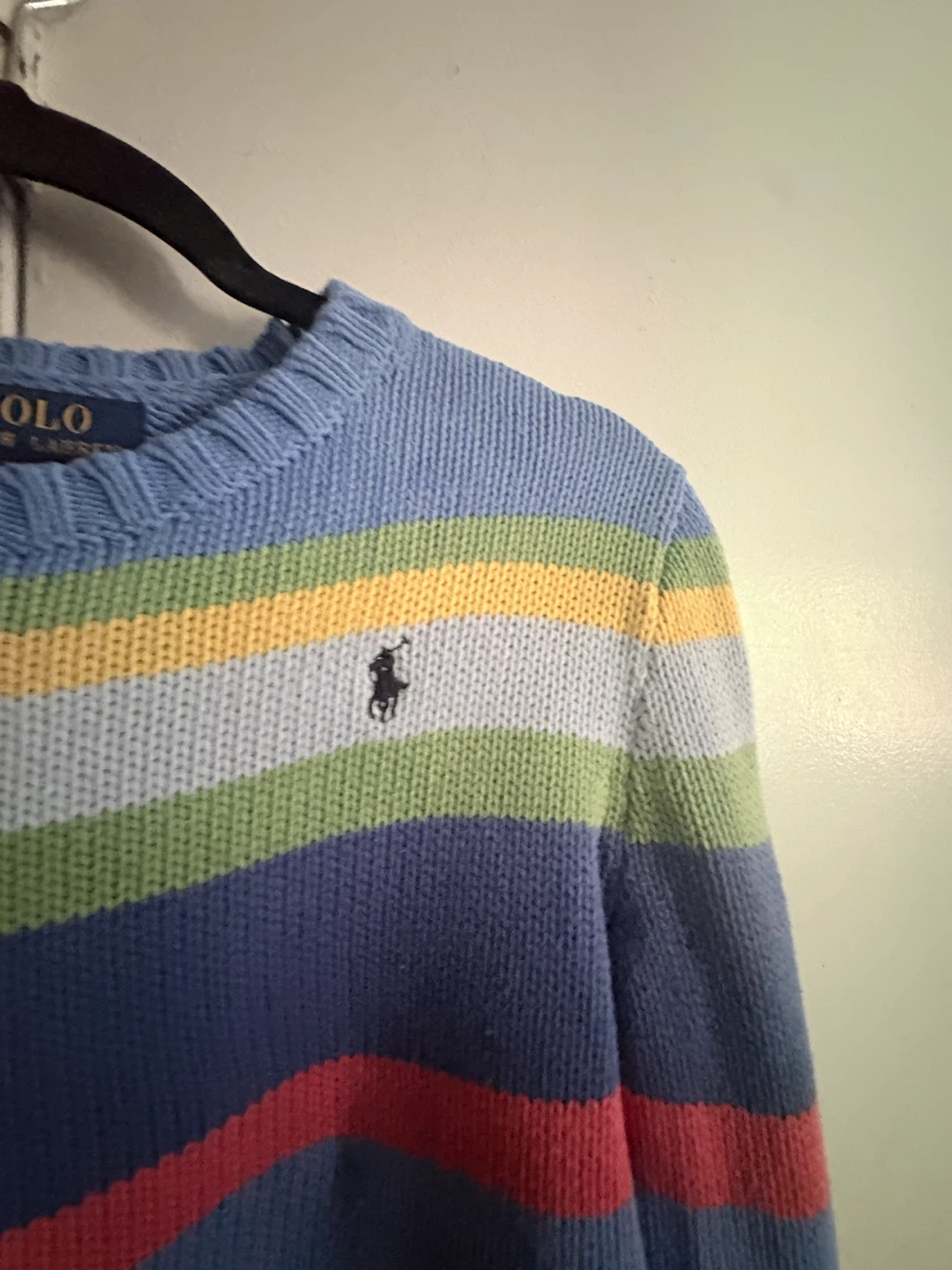 Polo Ralph Lauren Striped Knit Sweater Size L (14-16)