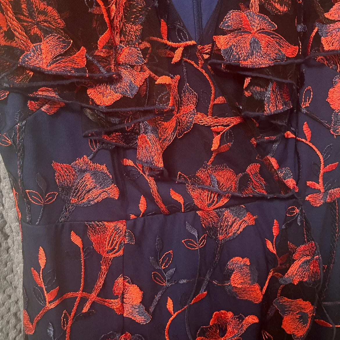 JAX Black Label Navy Floral Dress Size 14 - photo 2