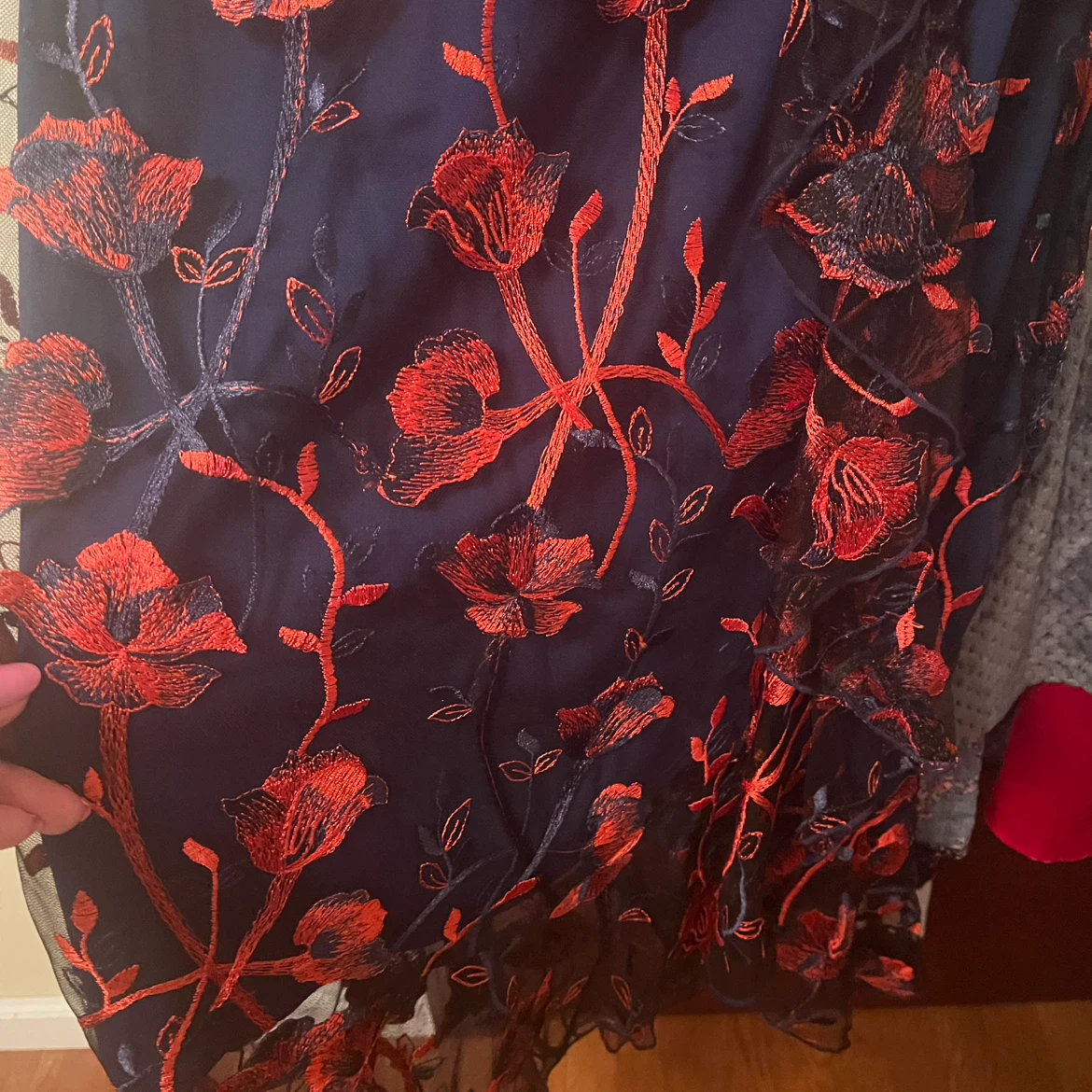 JAX Black Label Navy Floral Dress Size 14 - photo 5