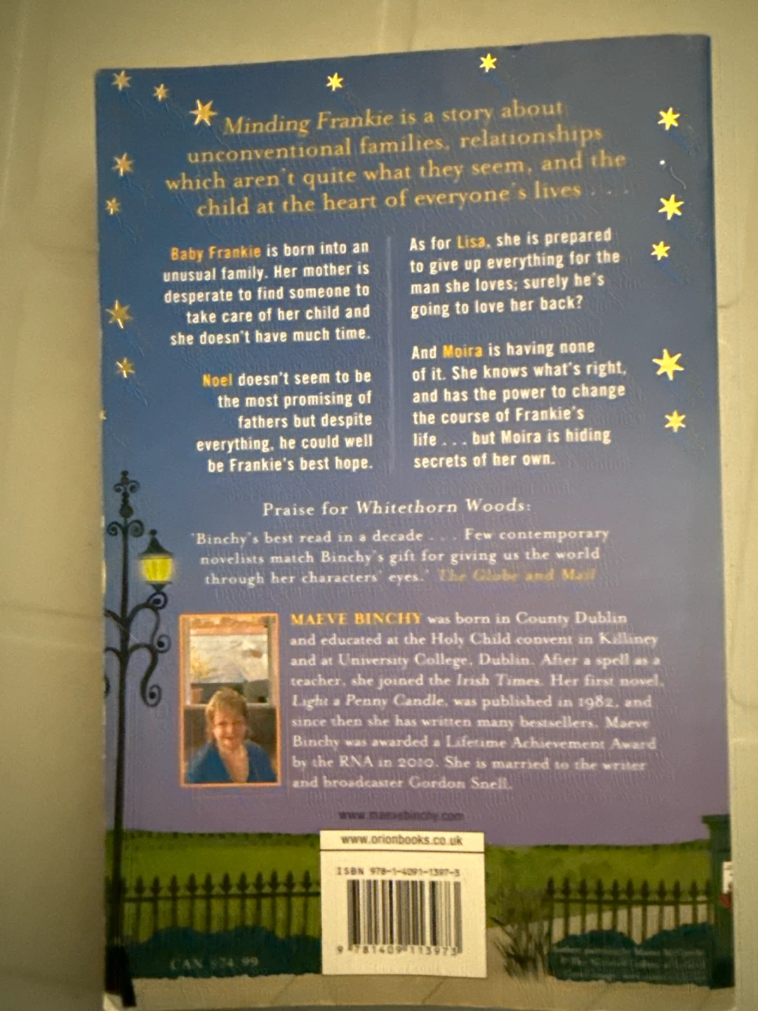 Maeve Binchy Minding Frankie Paperback Book - photo 2