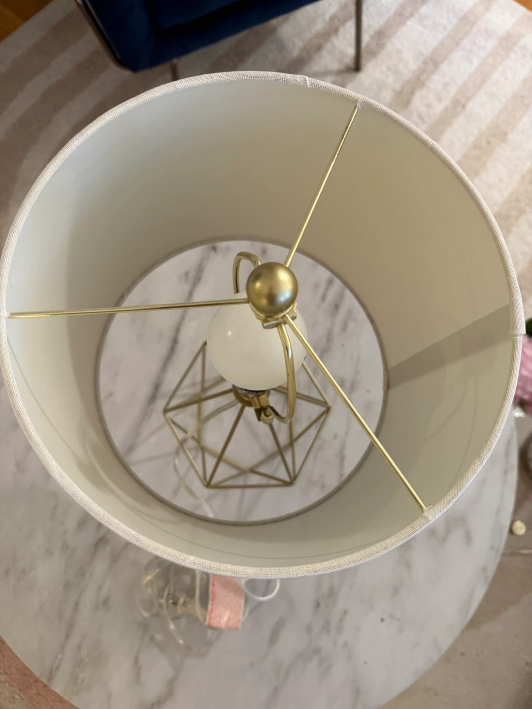 Geometric Gold Table Lamp - photo 3