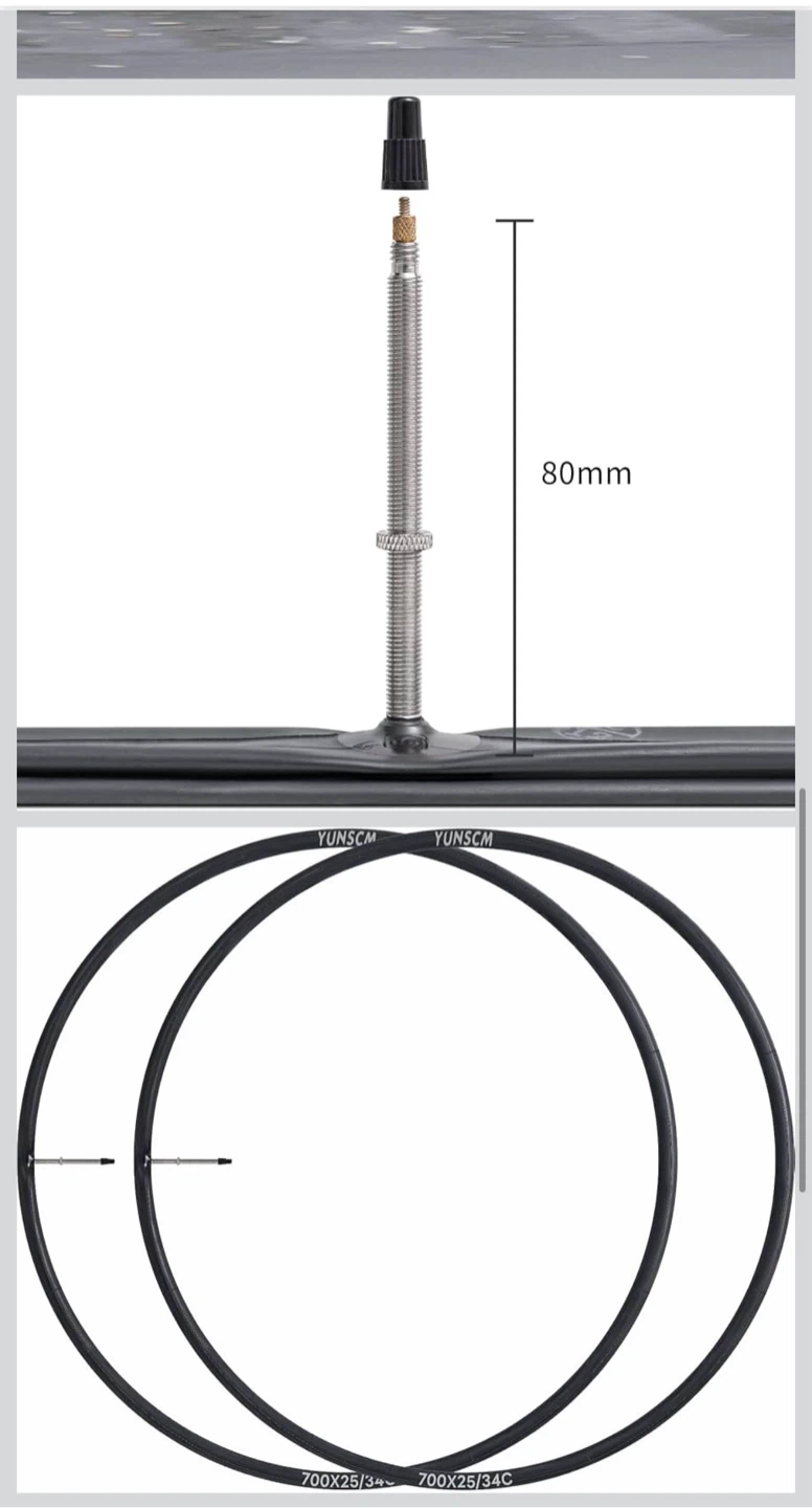 700C Heavy Duty Bike Tubes 700x25C/26C/28C/32C - photo 2