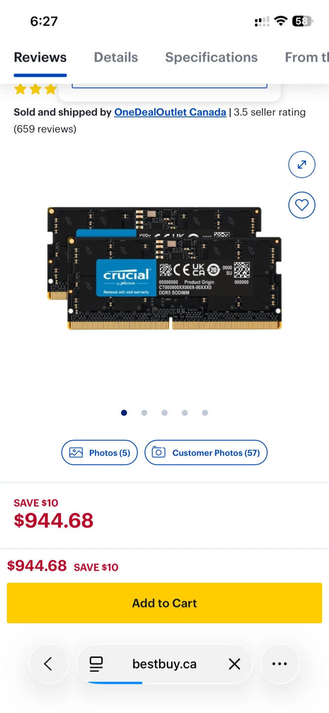 32GB DDR5 Ram SODIMM - photo 2