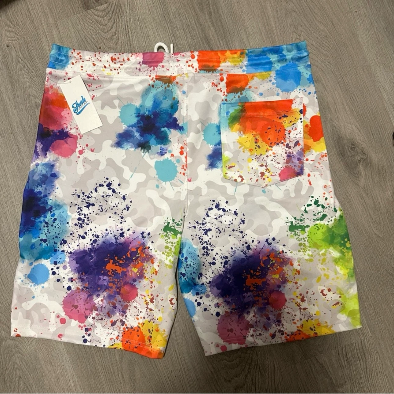 NEW Fresh Prints of Bel-Air Men’s XL Paint Splatter Camo Shorts - photo 4