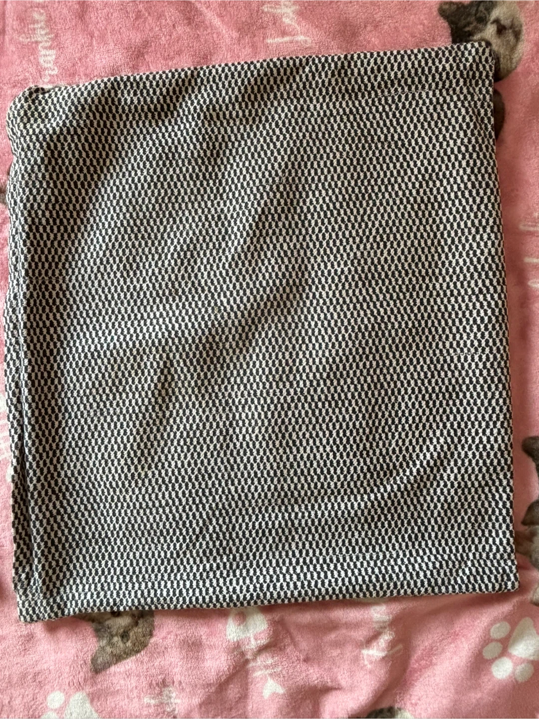 Black and White Checkerboard Pillow Cover - photo 4