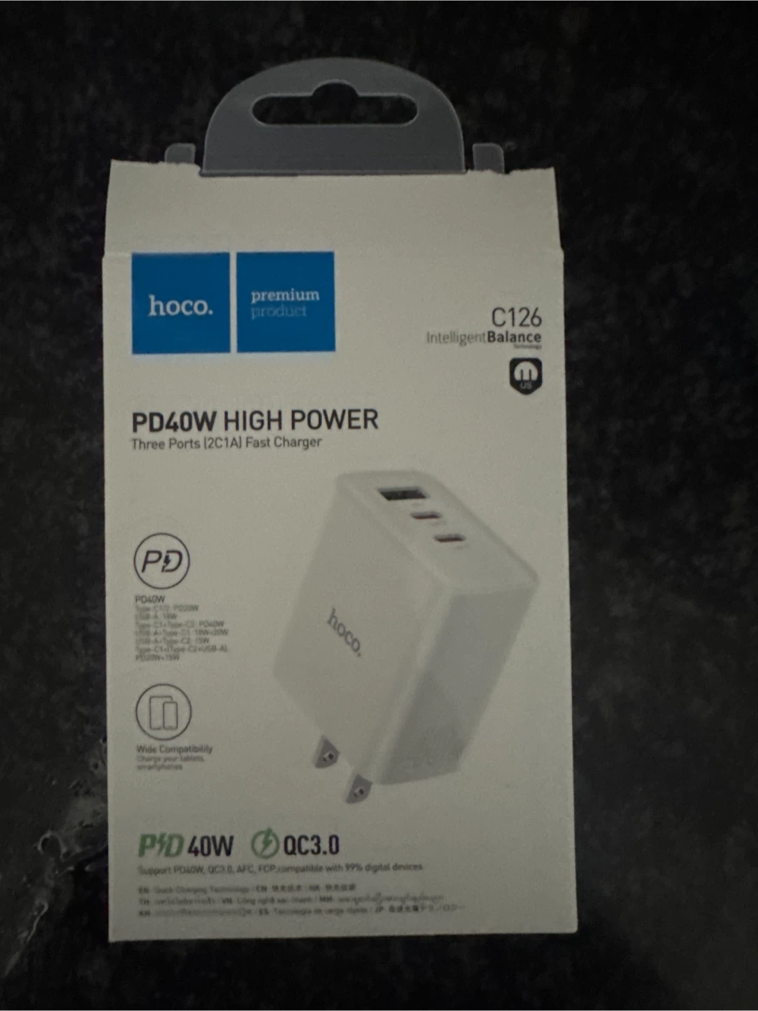 Hoco C126 PD 40W High Power Fast Charger - photo 2
