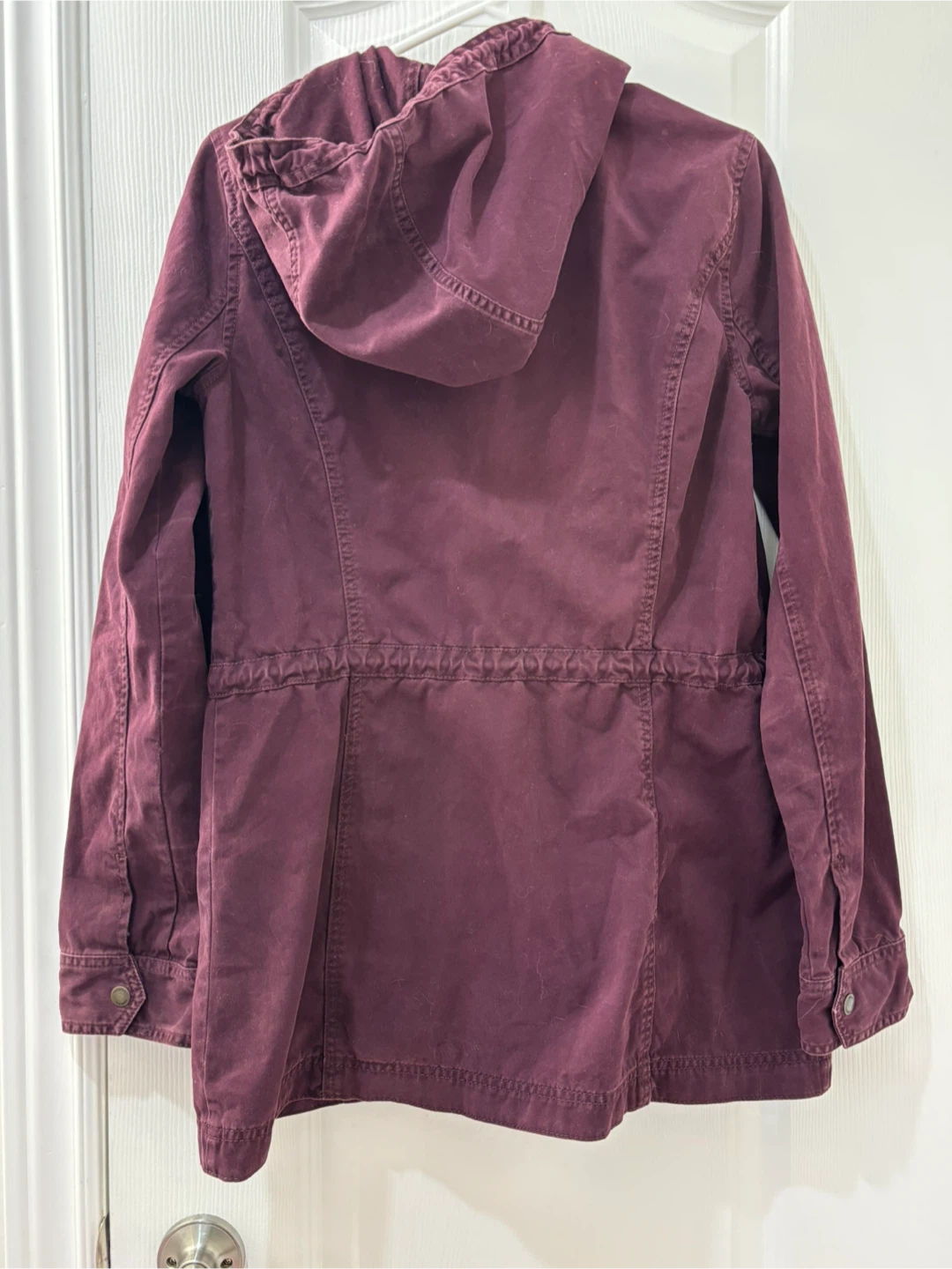 Hollister Burgundy Hooded Utility Jacket - photo 2