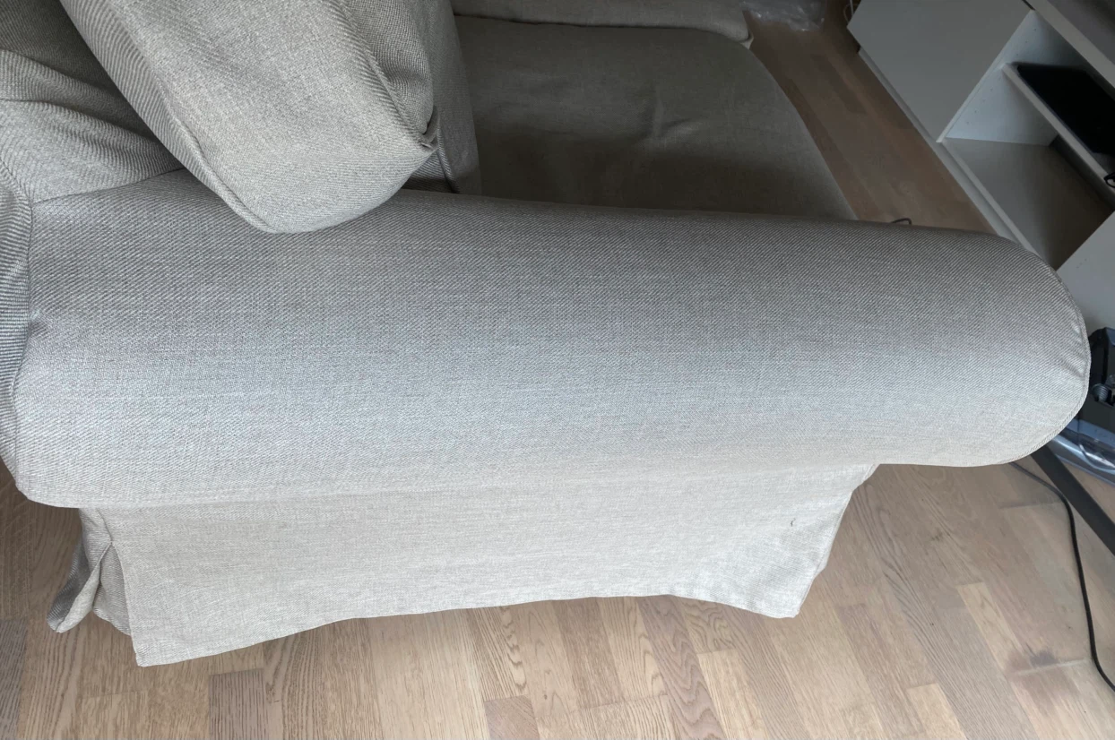 Light Beige 3-Seater IKEA Uppholder Sofa - photo 2