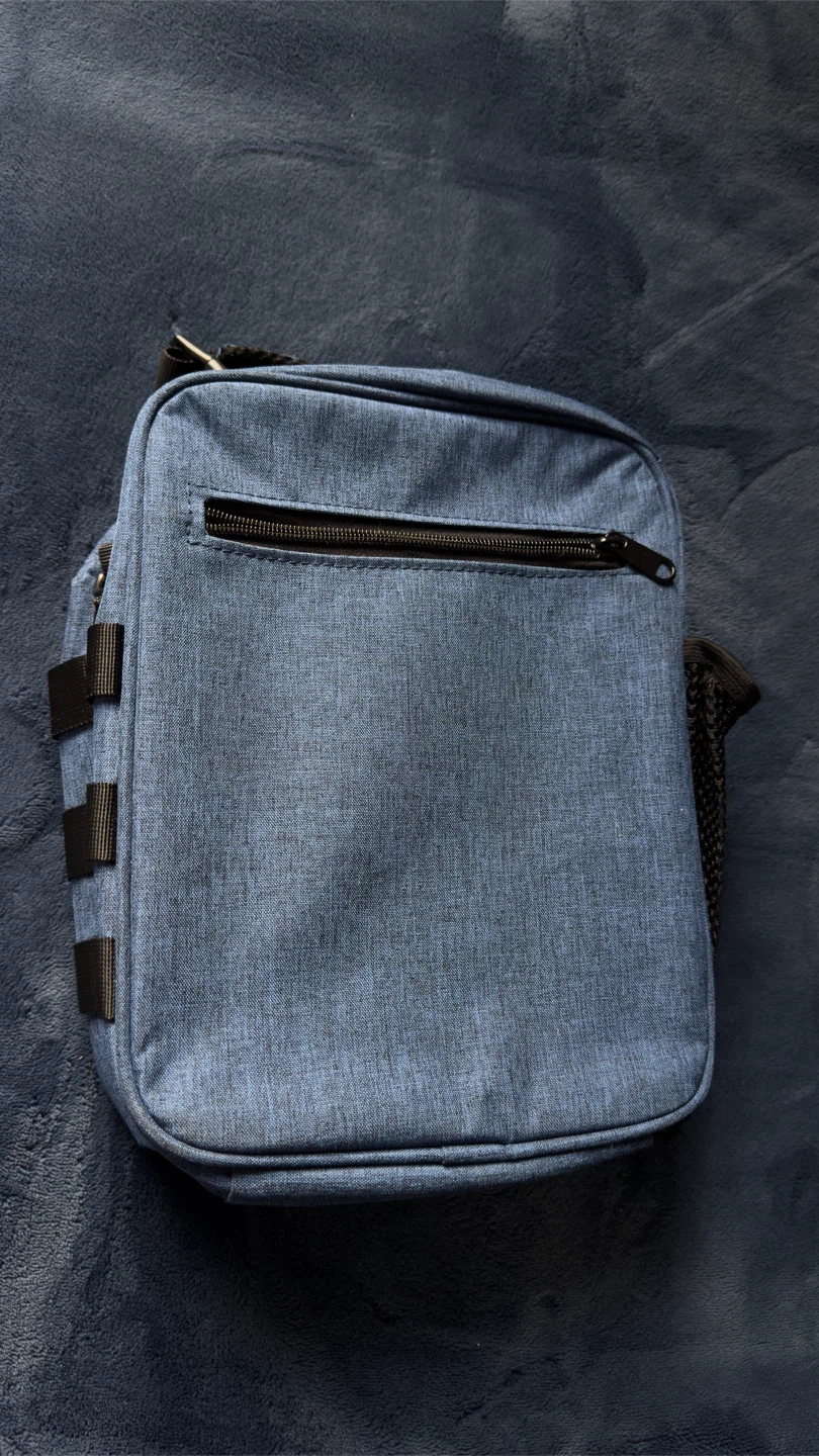 Insulated Lunch Bag with American Flag Patch - Navy - photo 3