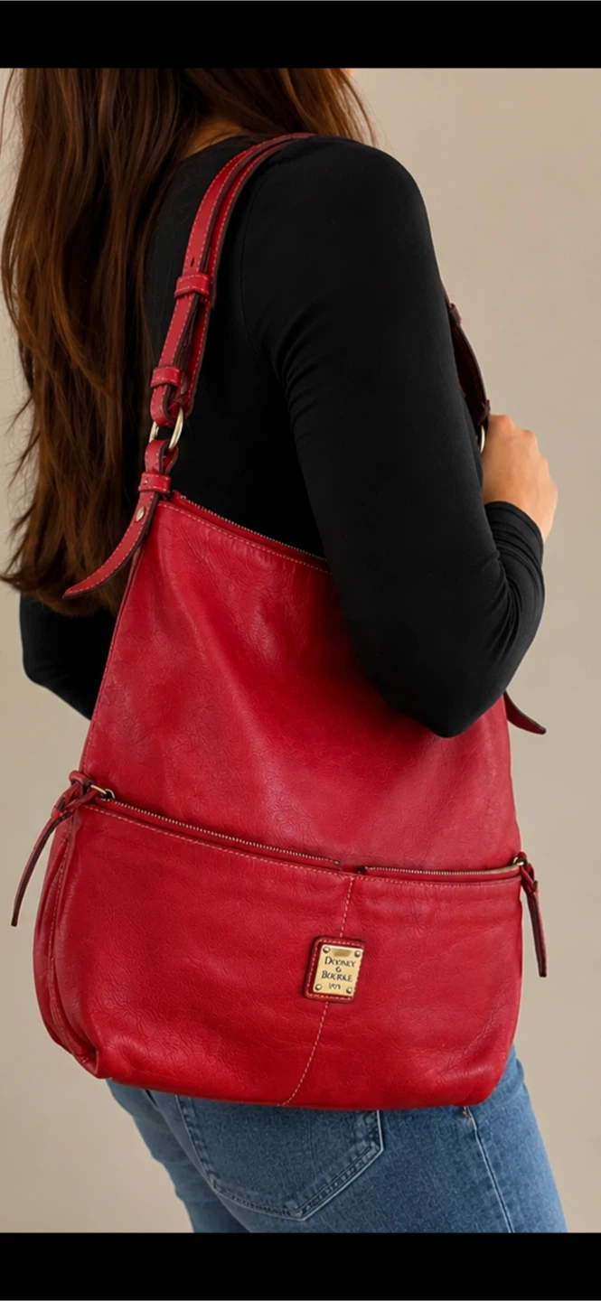 Red Dooney & Bourke Leather Shoulder Bag - photo 4