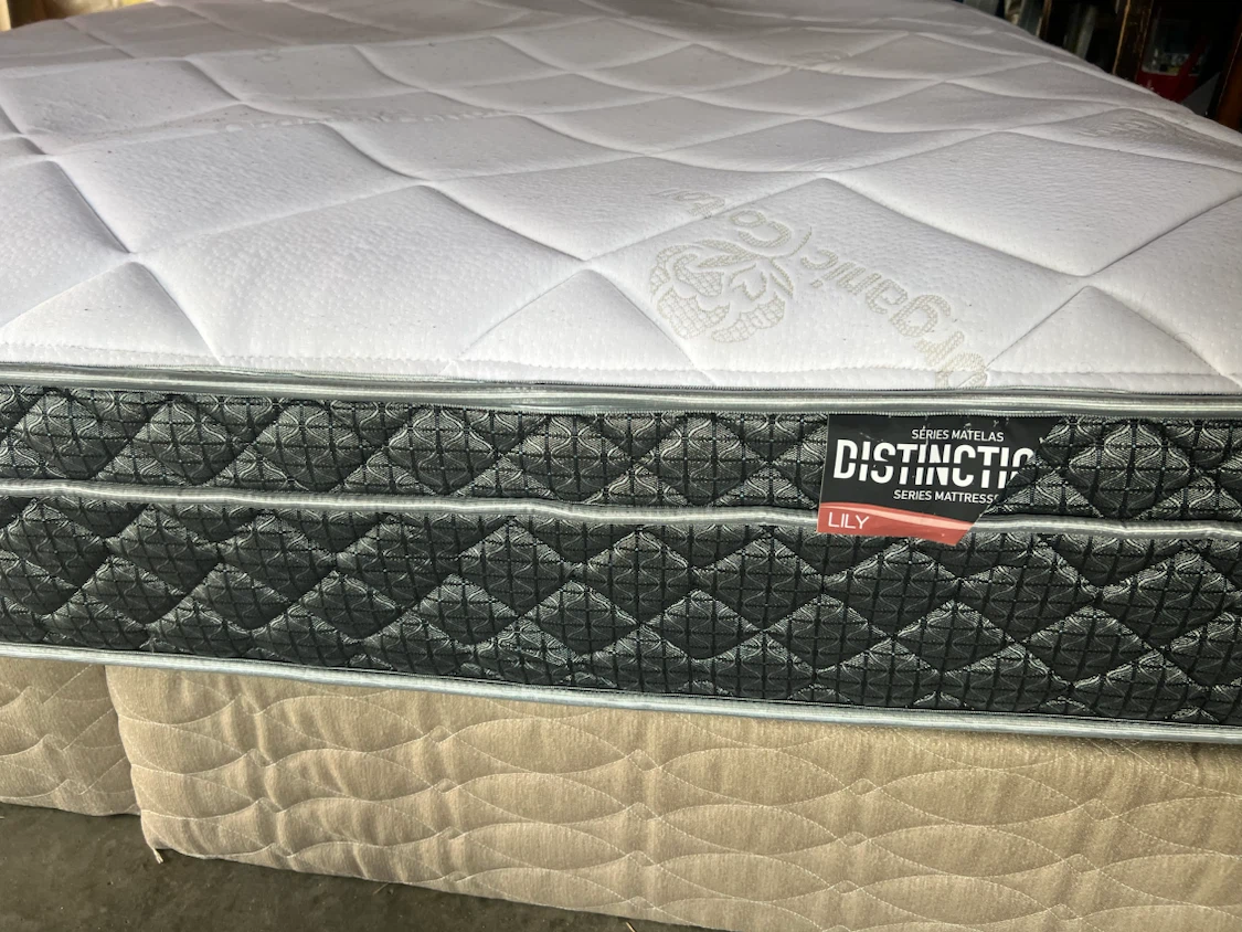 King mattress with box spring seat/free delivery