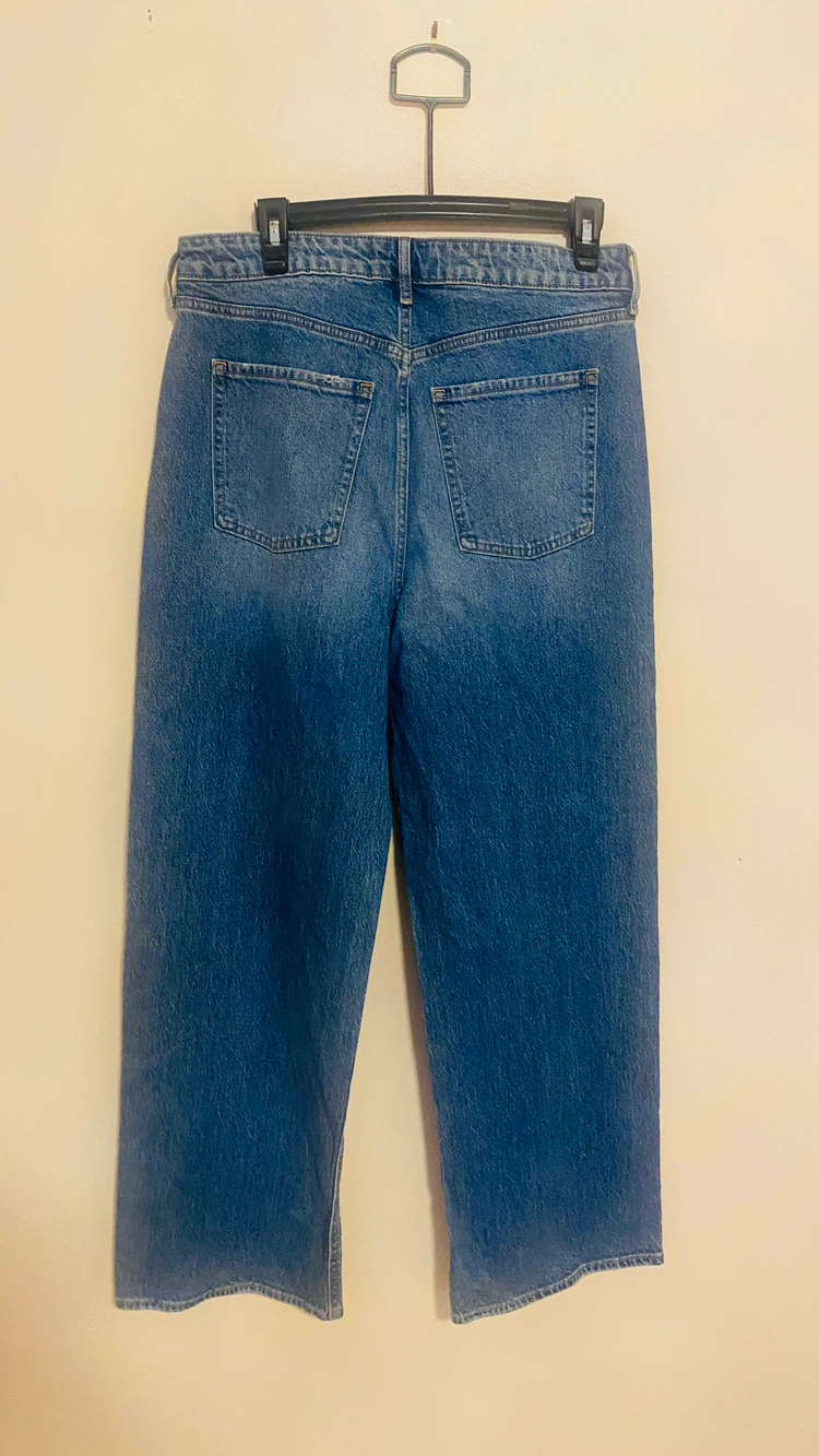 Old Navy extra high rise sky hi wide leg jeans size 10 - photo 5