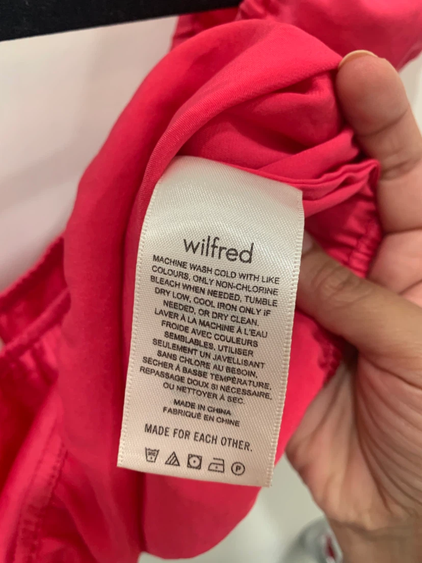 🩷 Aritzia Wilfred pink crop top size M 🩷 - photo 4