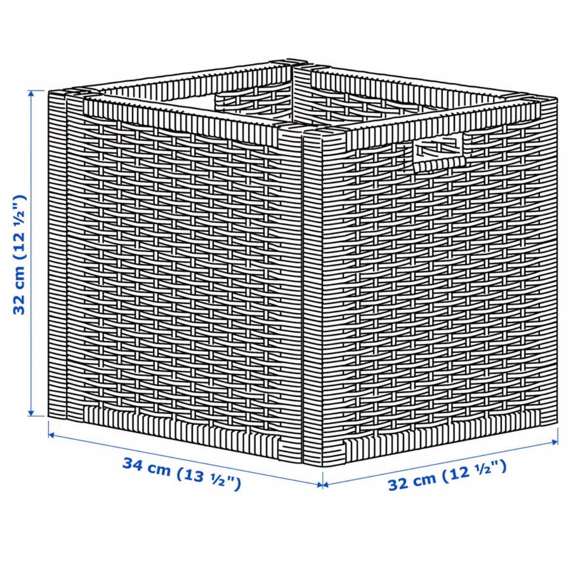 IKEA BRANÄS rattan Storage Baskets - Set of 4 - photo 4