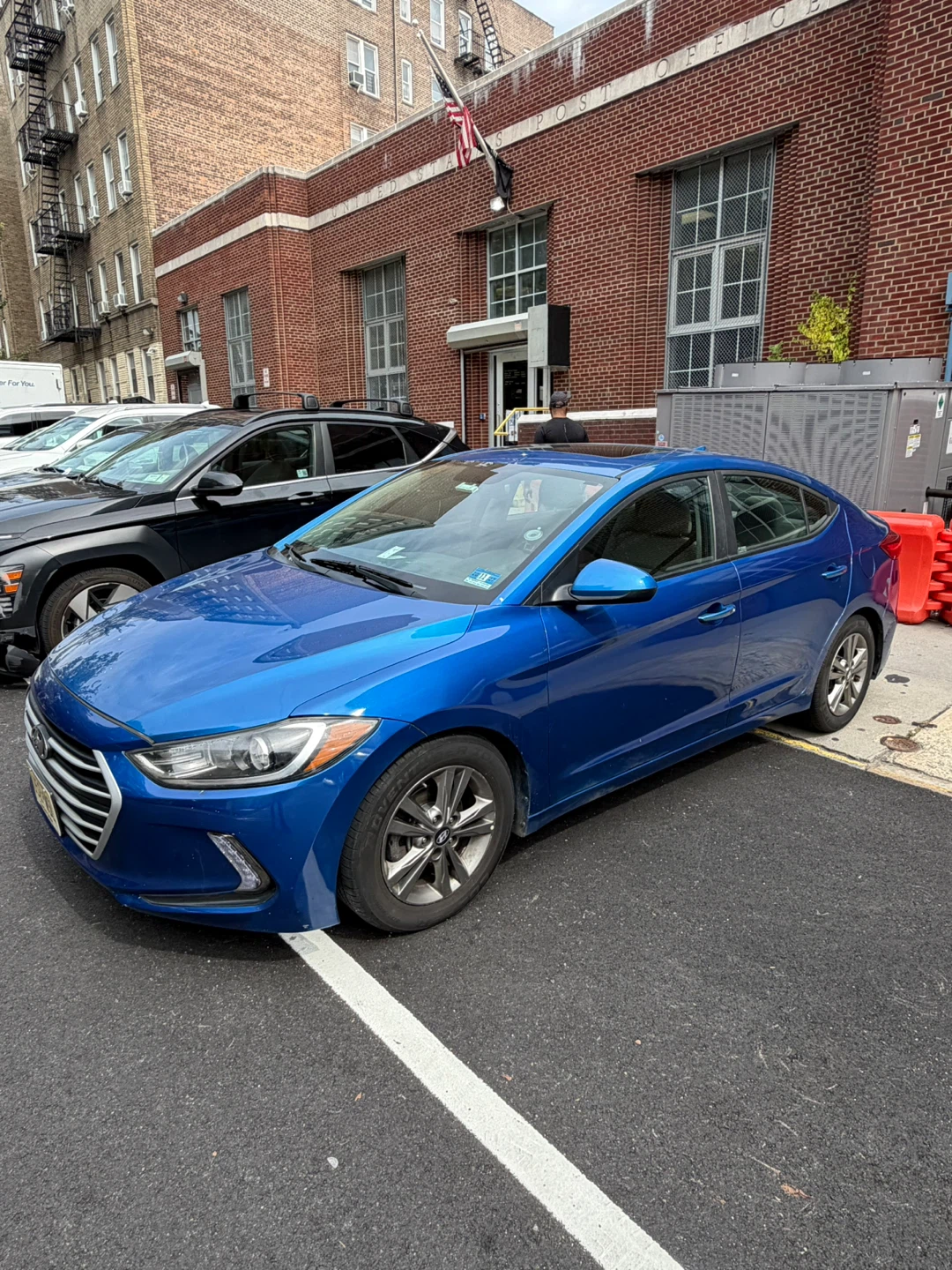 Blue Hyundai Elantra Sedan