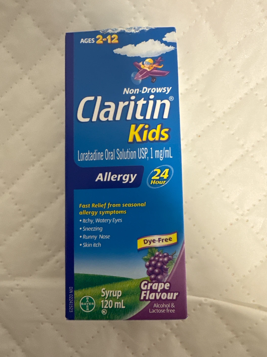 Claritin Kids Non-Drowsy Allergy Syrup Grape Flavour