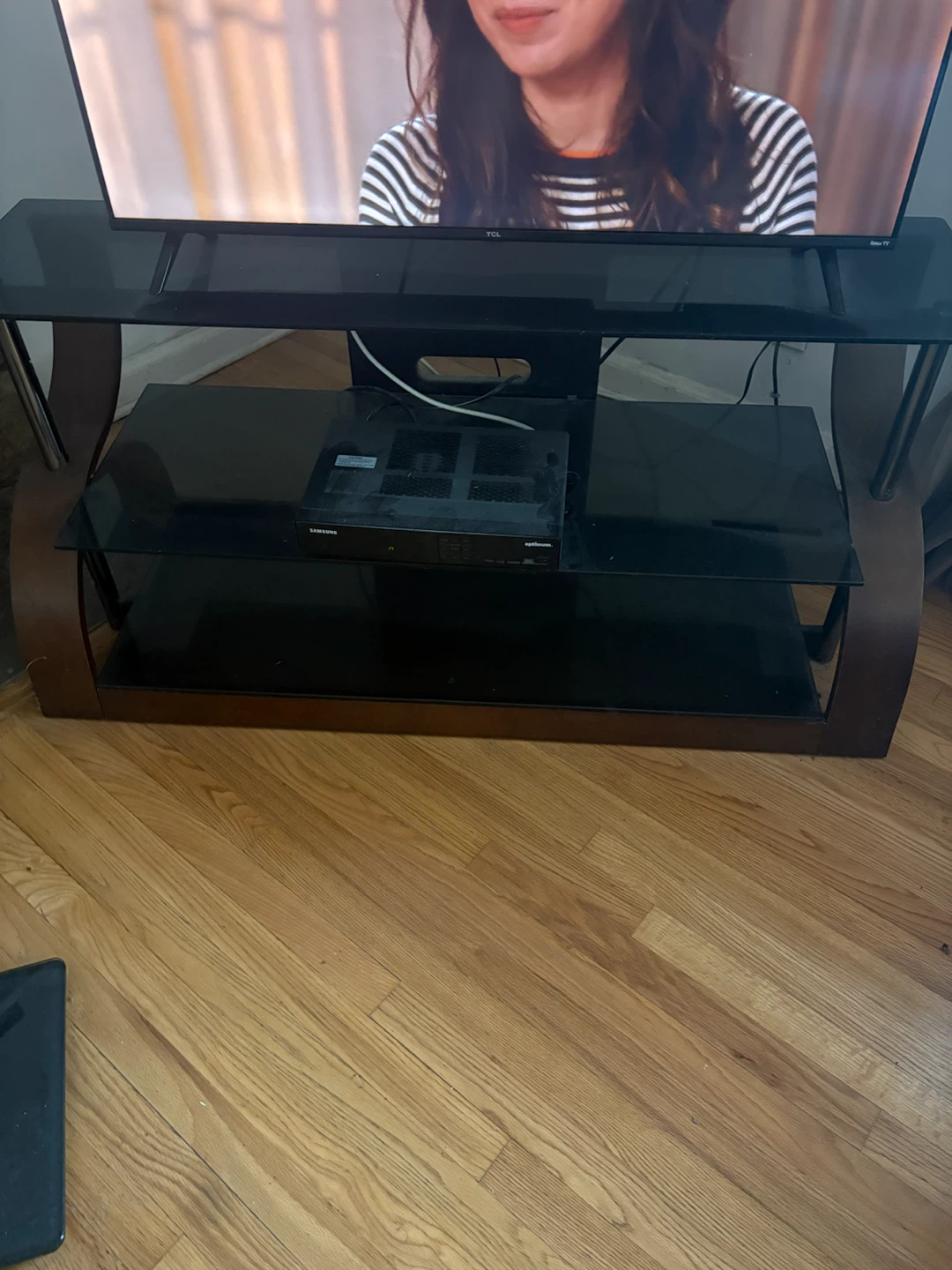 2-Tier Glass TV Stand