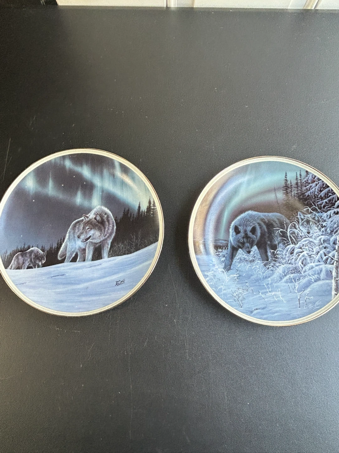 Bradford Exchange "Under the Northern Lights" Collection Plates