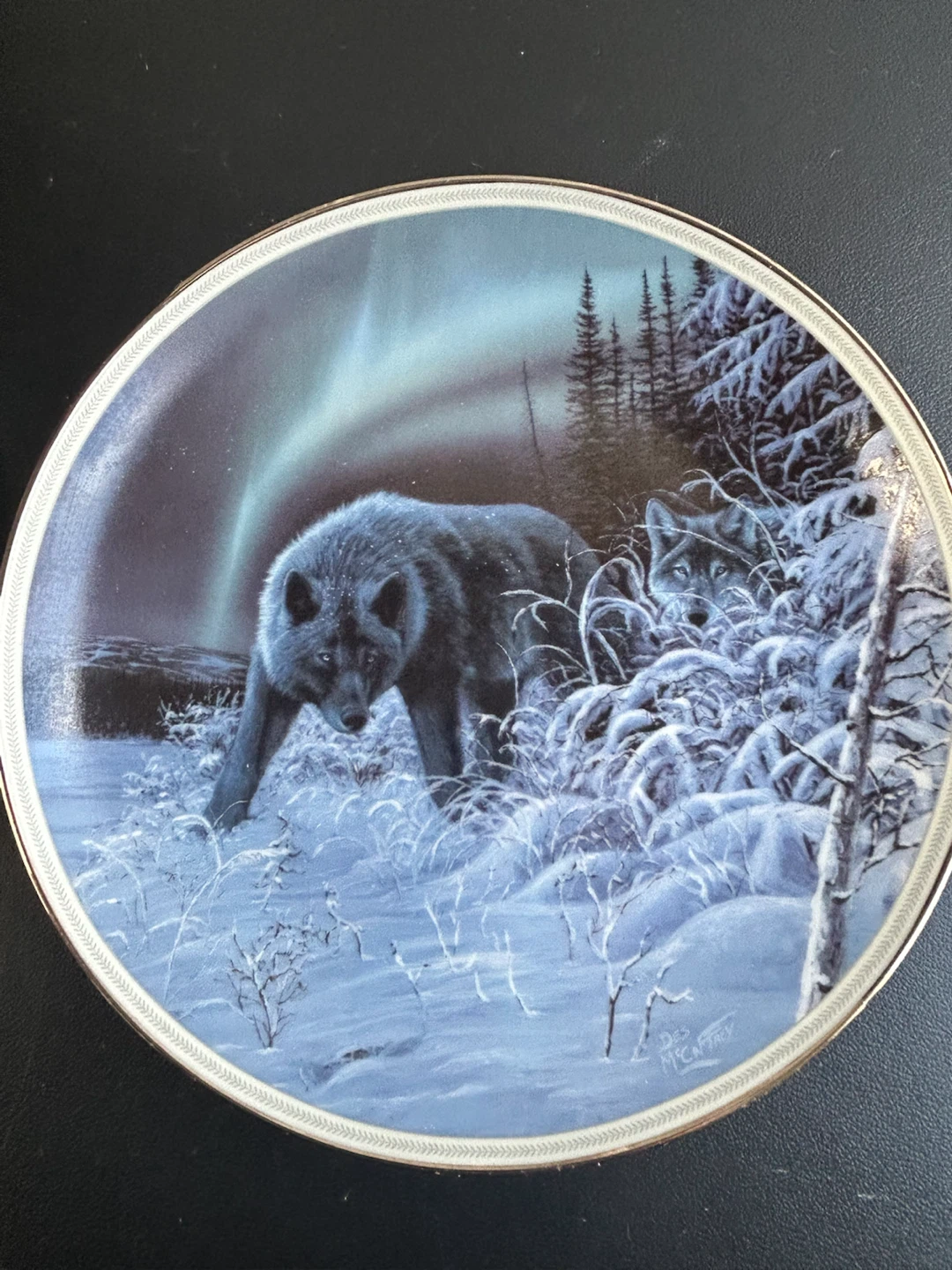 Bradford Exchange "Under the Northern Lights" Collection Plates - photo 3