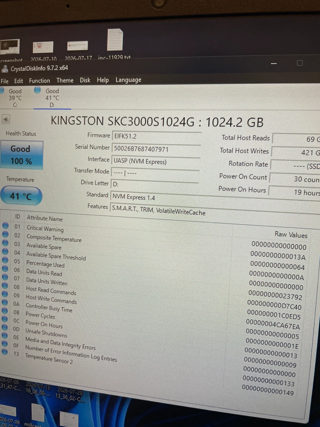 New ultra fast 7000mbs NVME 1TB - photo 3