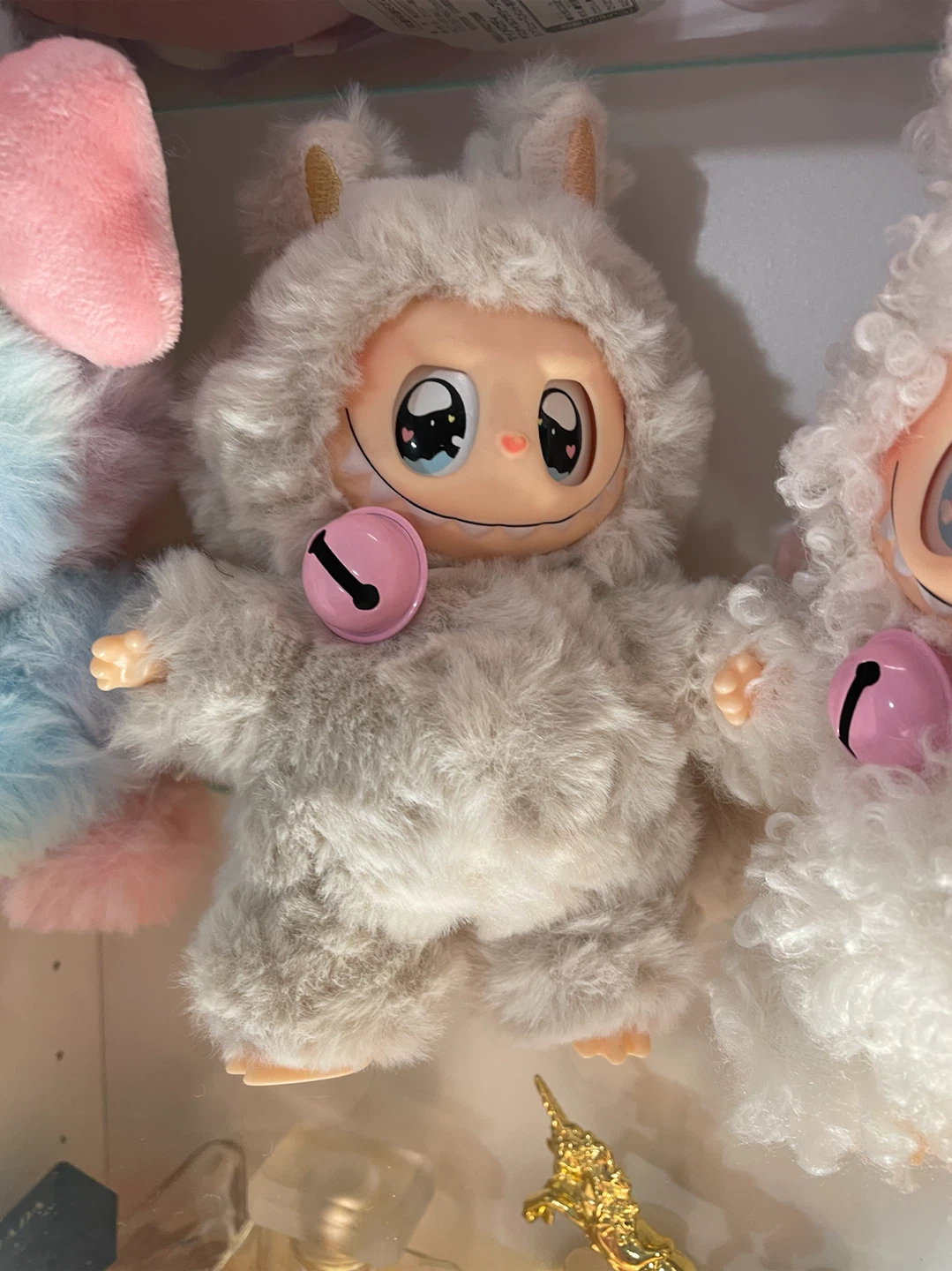 18cm Custom Rainbow Pastel Monster Plush Pendant (Labubu Style) - photo 2